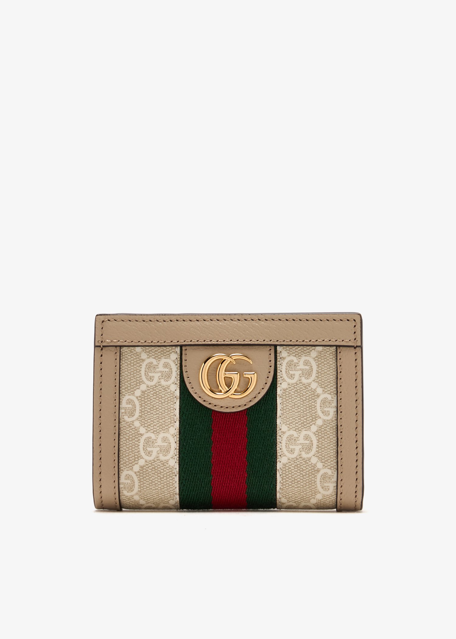 

Ophidia bi-fold wallet, Beige