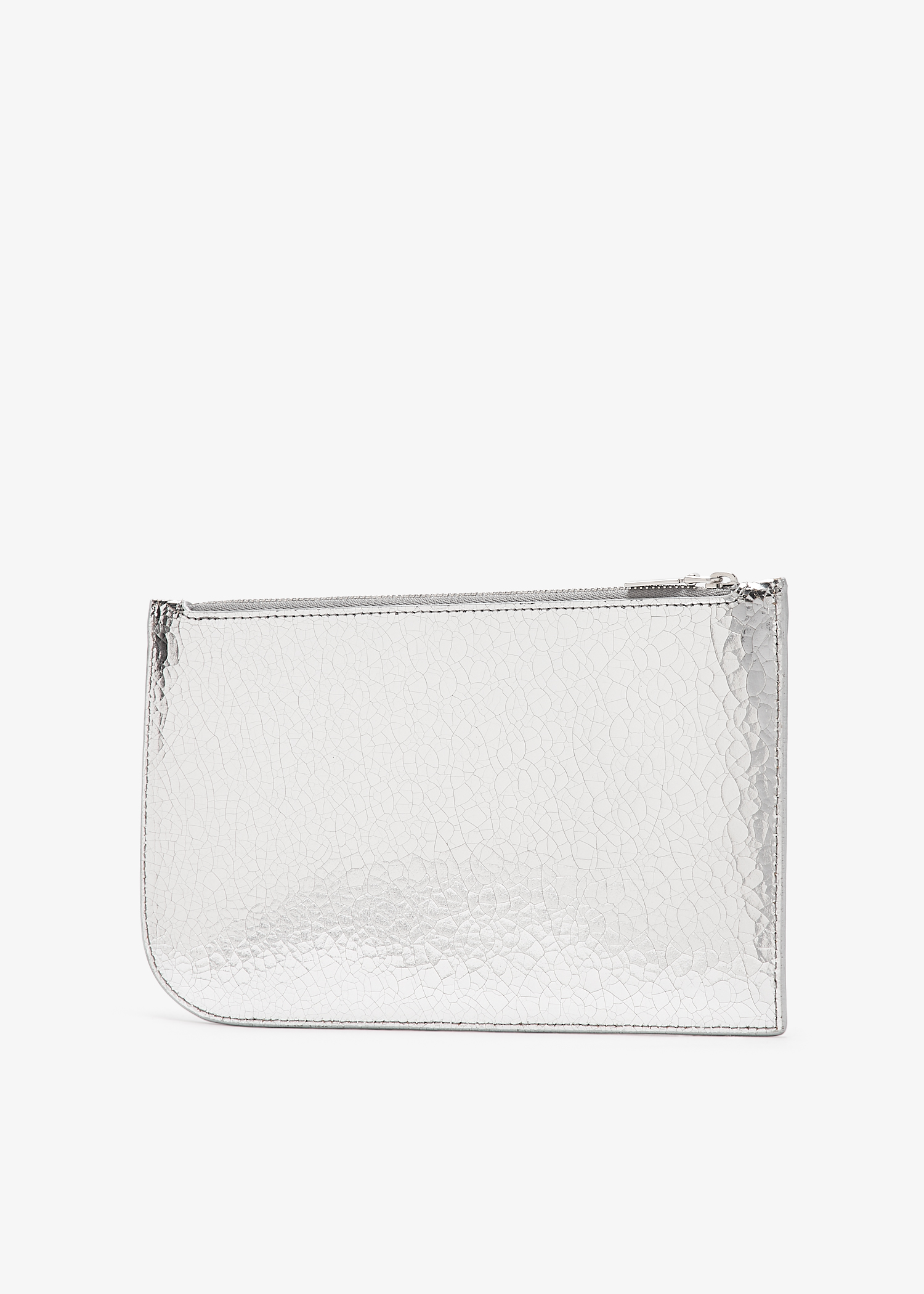 McQueen Sling zip pouch for Women - Silver in UAE | Level Shoes McQueen Sling zip pouch for Women - Silver in UAE | Level Shoes