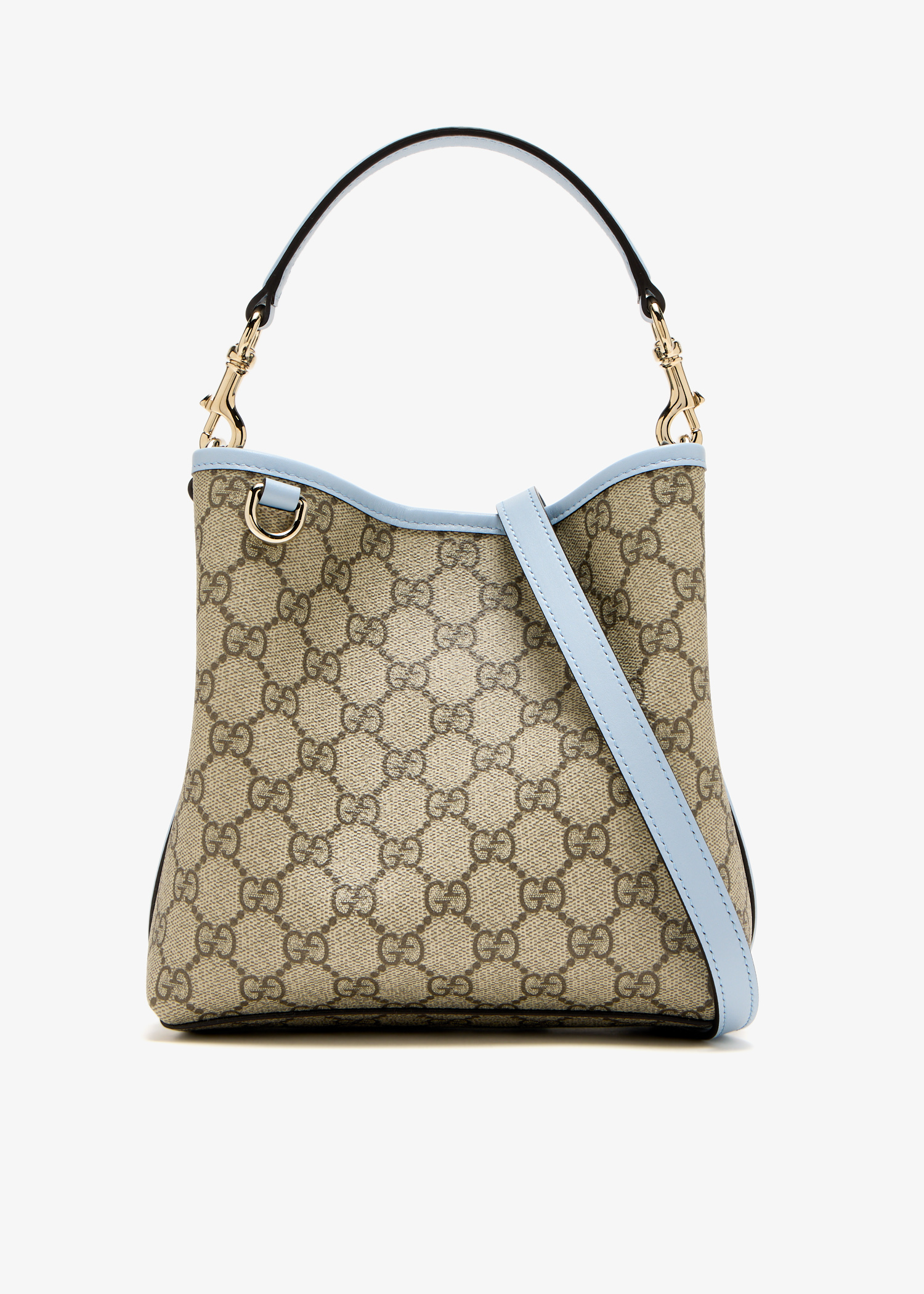 

GG Emblem mini bucket bag, Printed