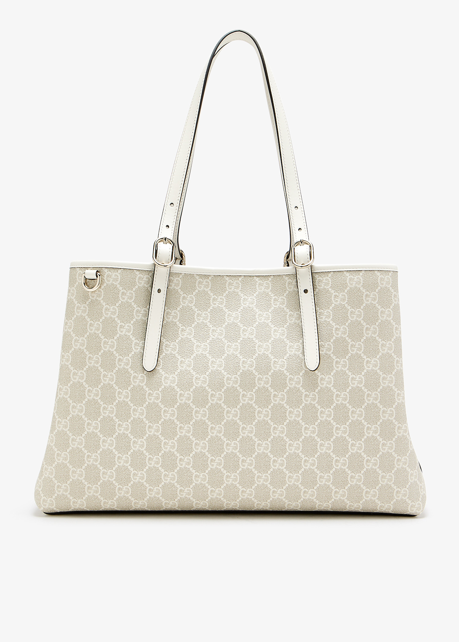 

GG Emblem medium tote bag, Beige