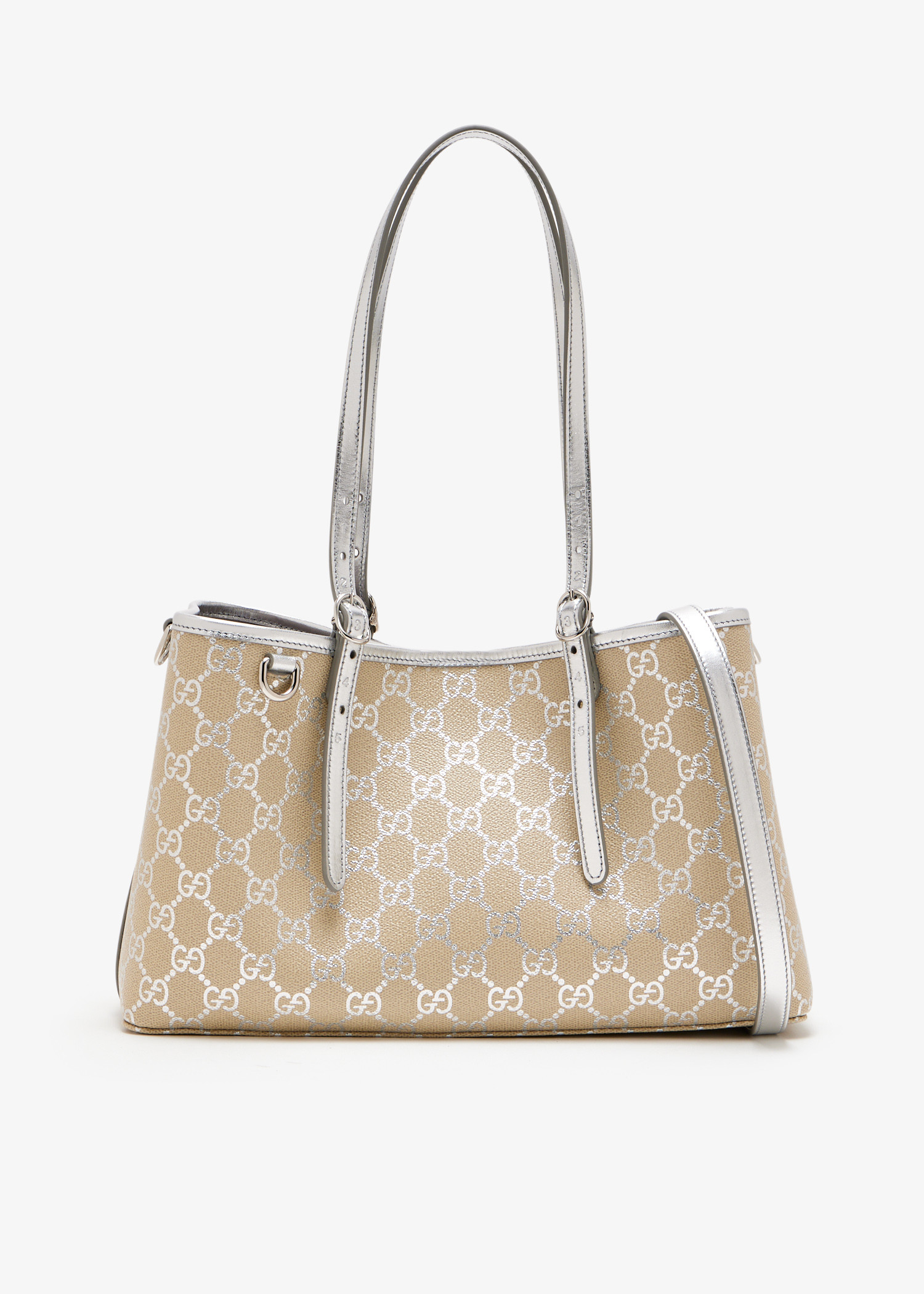 

GG Emblem medium tote bag, Beige