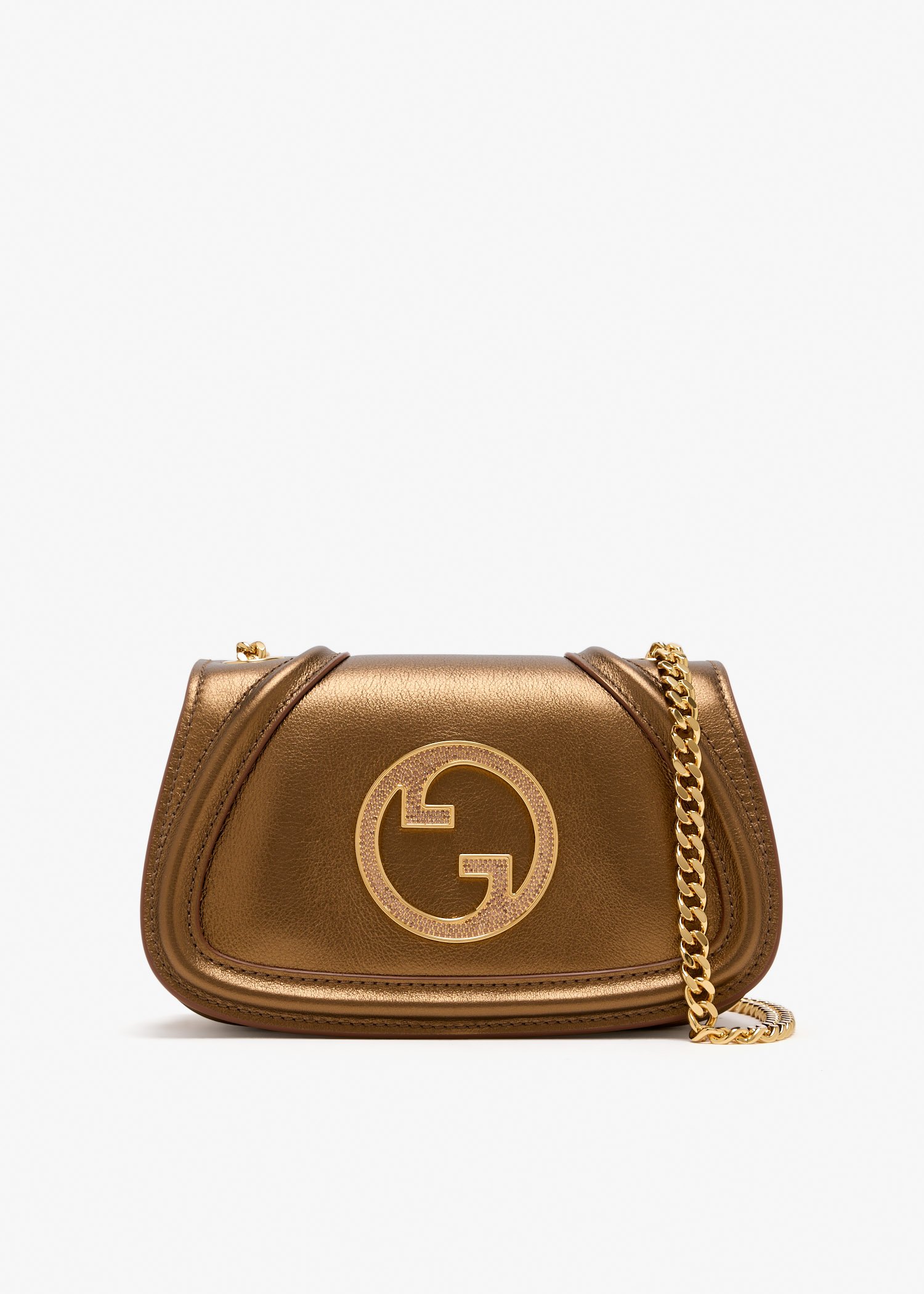 

Blondie crystal small shoulder bag, Bronze