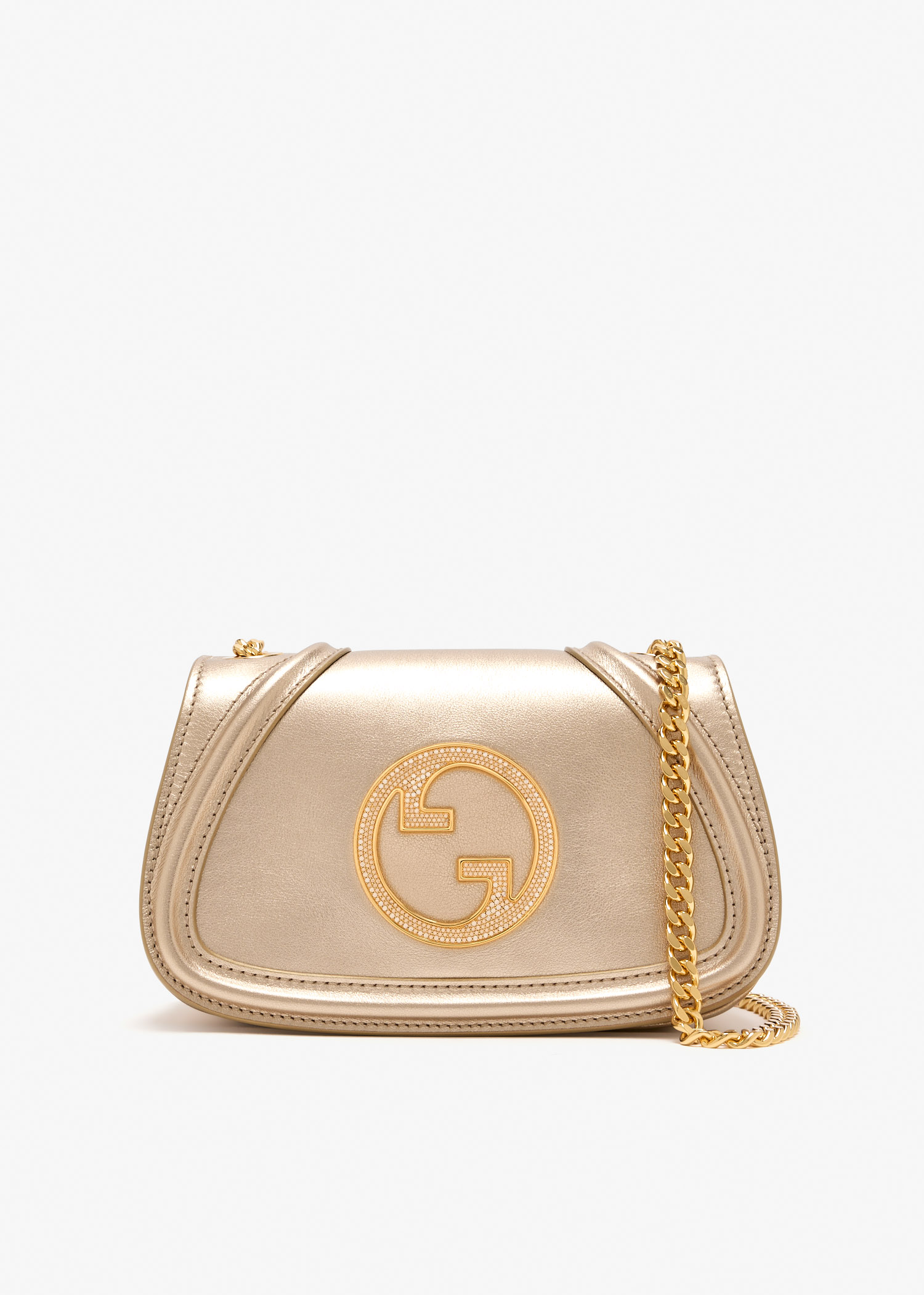 

Blondie crystal small shoulder bag, Gold