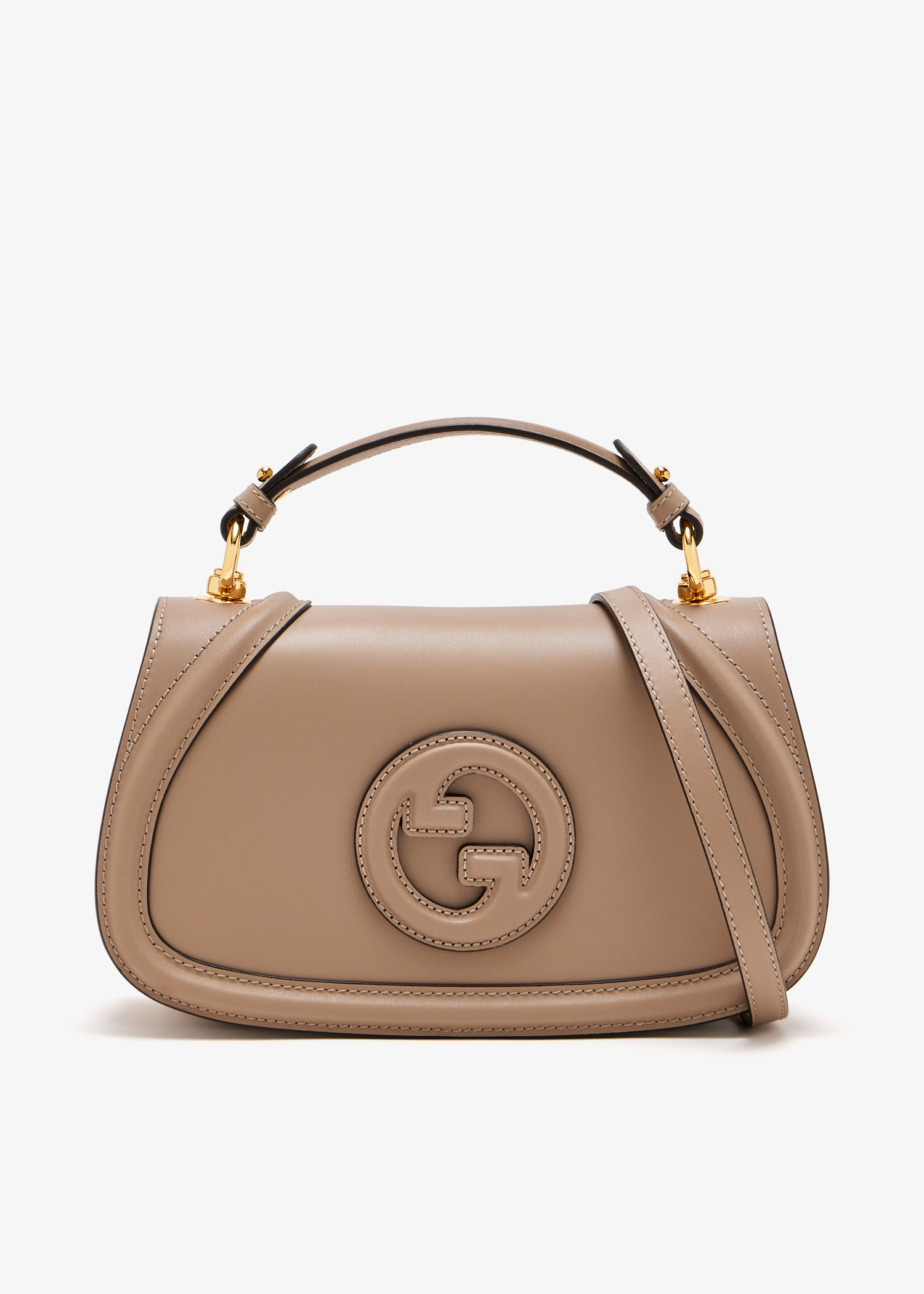 

Blondie medium top handle bag, Taupe