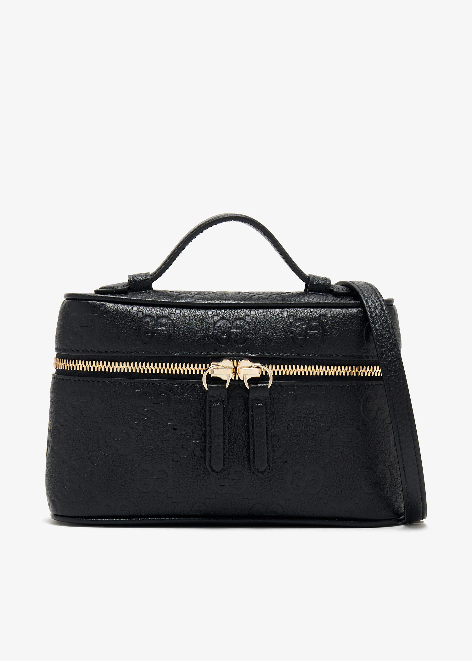 

GG Emblem super mini bag, Black