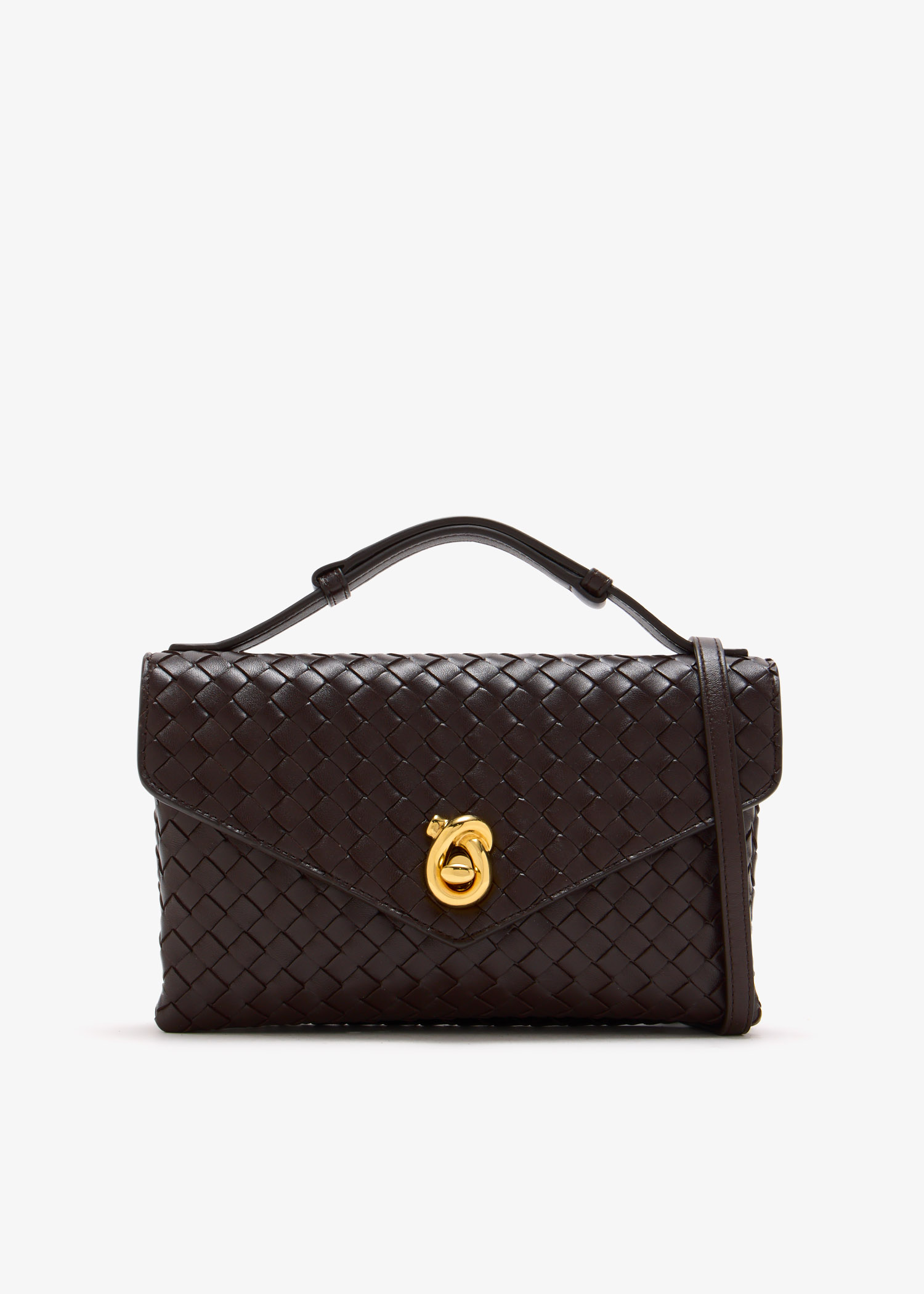 

Knot Lock crossbody bag, Brown