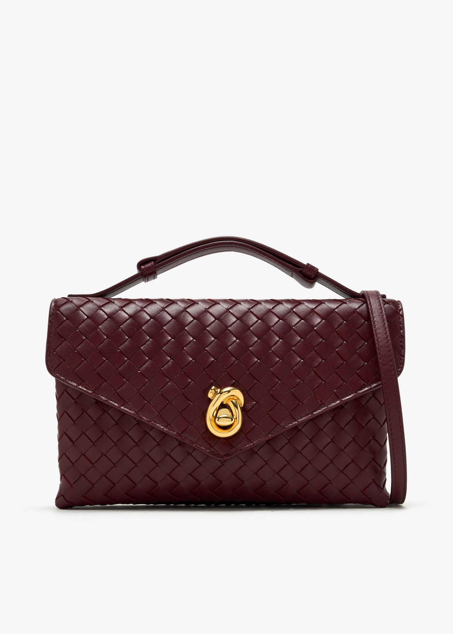 

Knot Lock crossbody bag, Burgundy