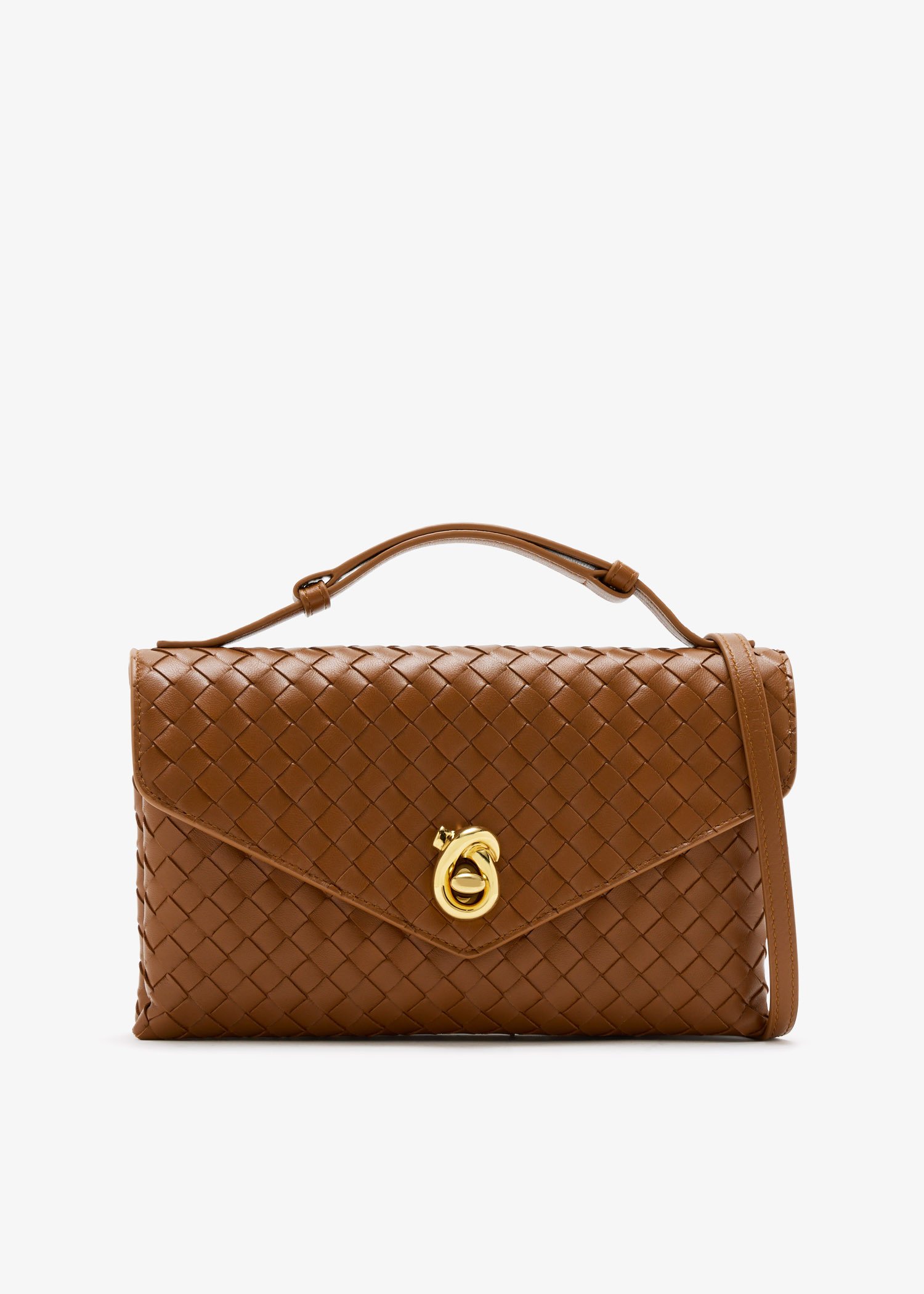 

Knot Lock crossbody bag, Brown