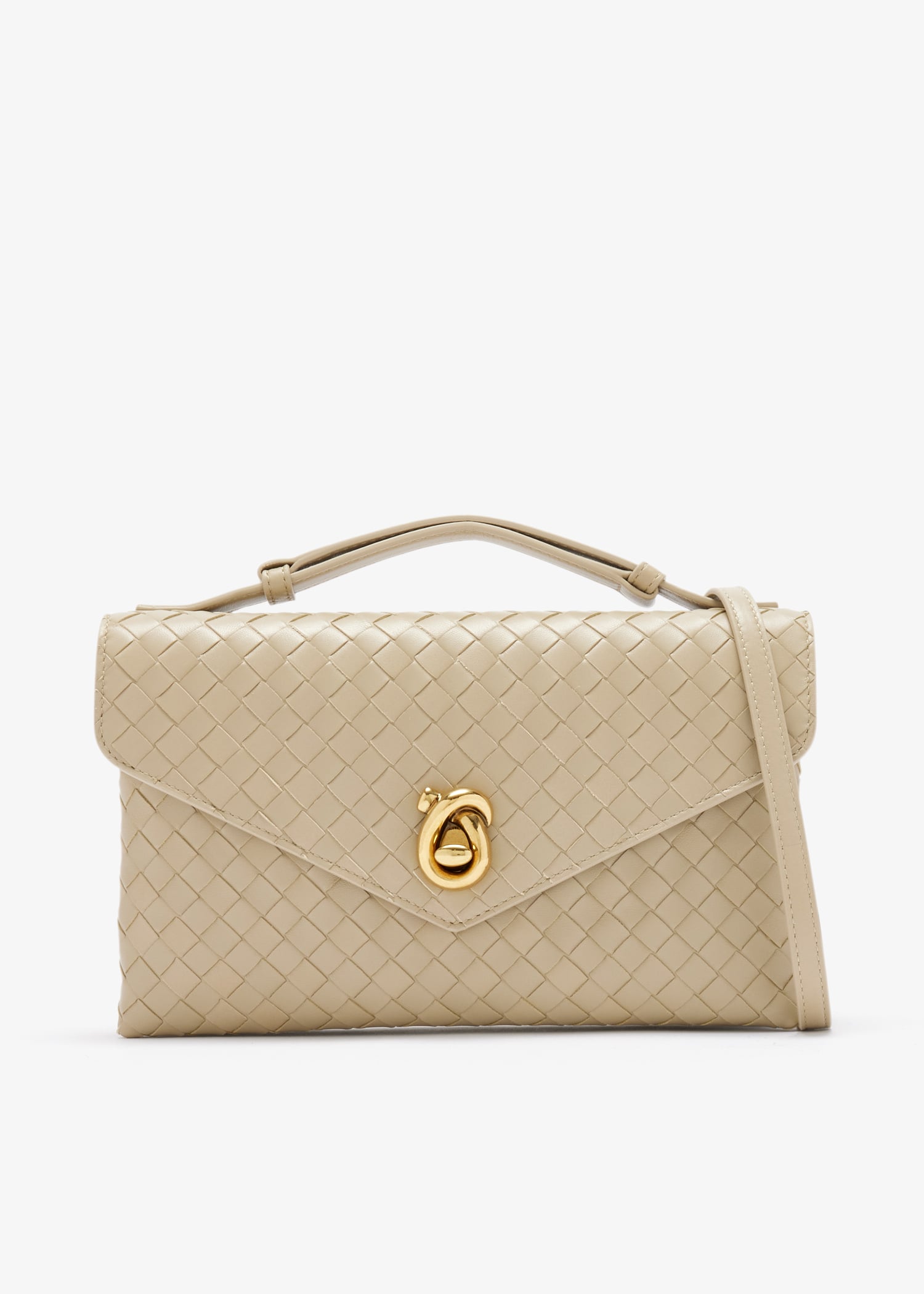 

Knot Lock crossbody bag, Beige