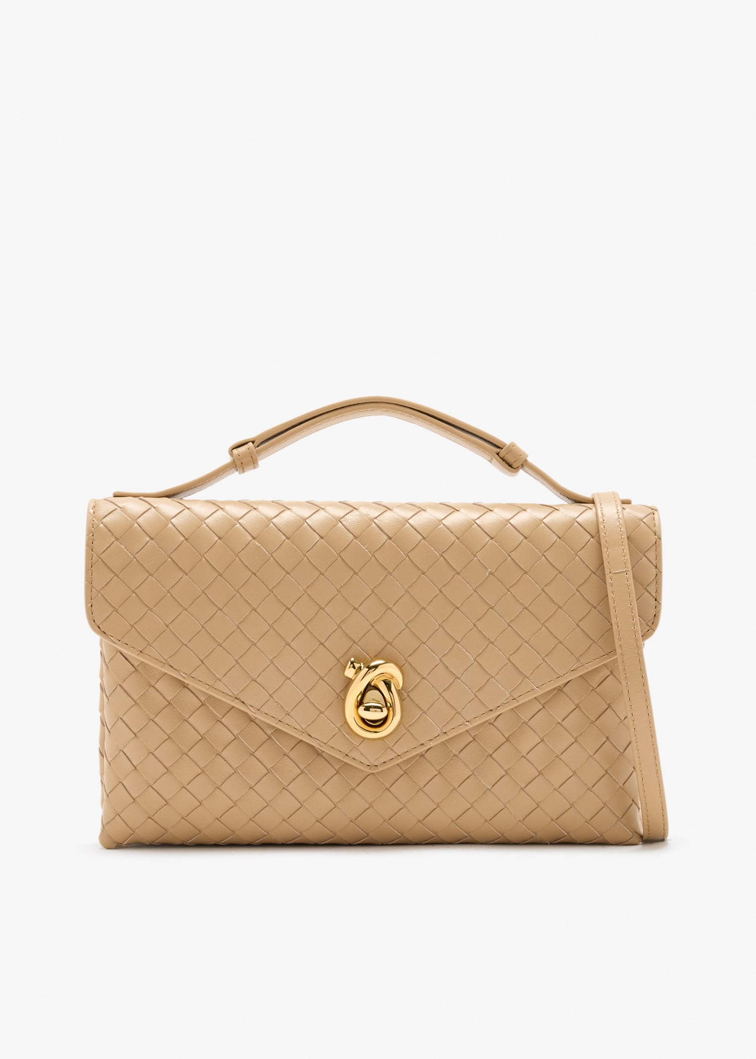 

Knot Lock crossbody bag, Beige