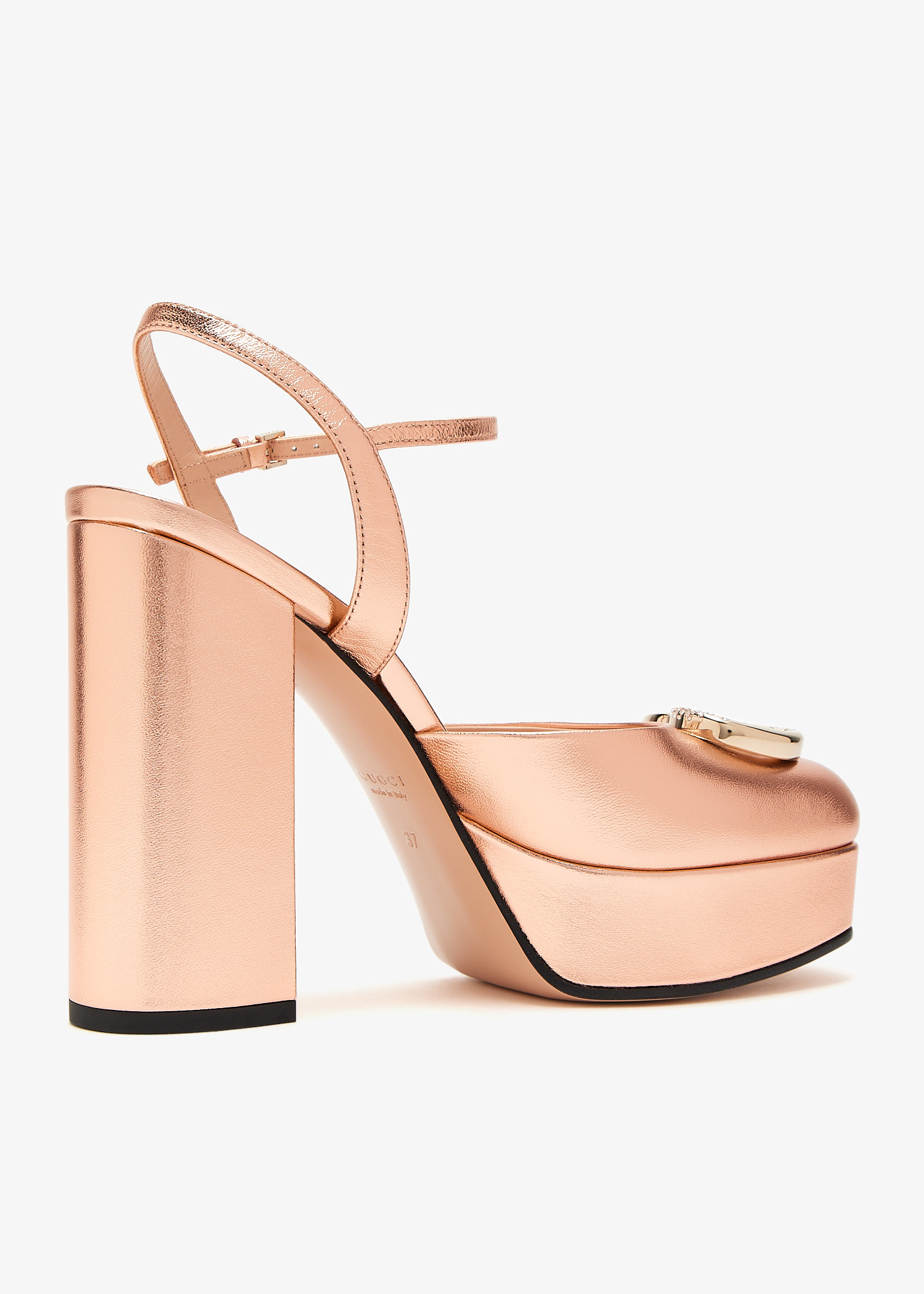 Gucci GG crystal platform pumps for Women - Pink in KSA