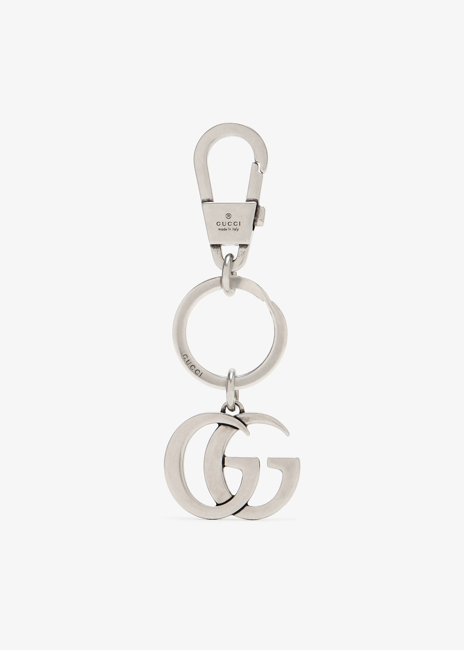 

Double G keychain, Silver