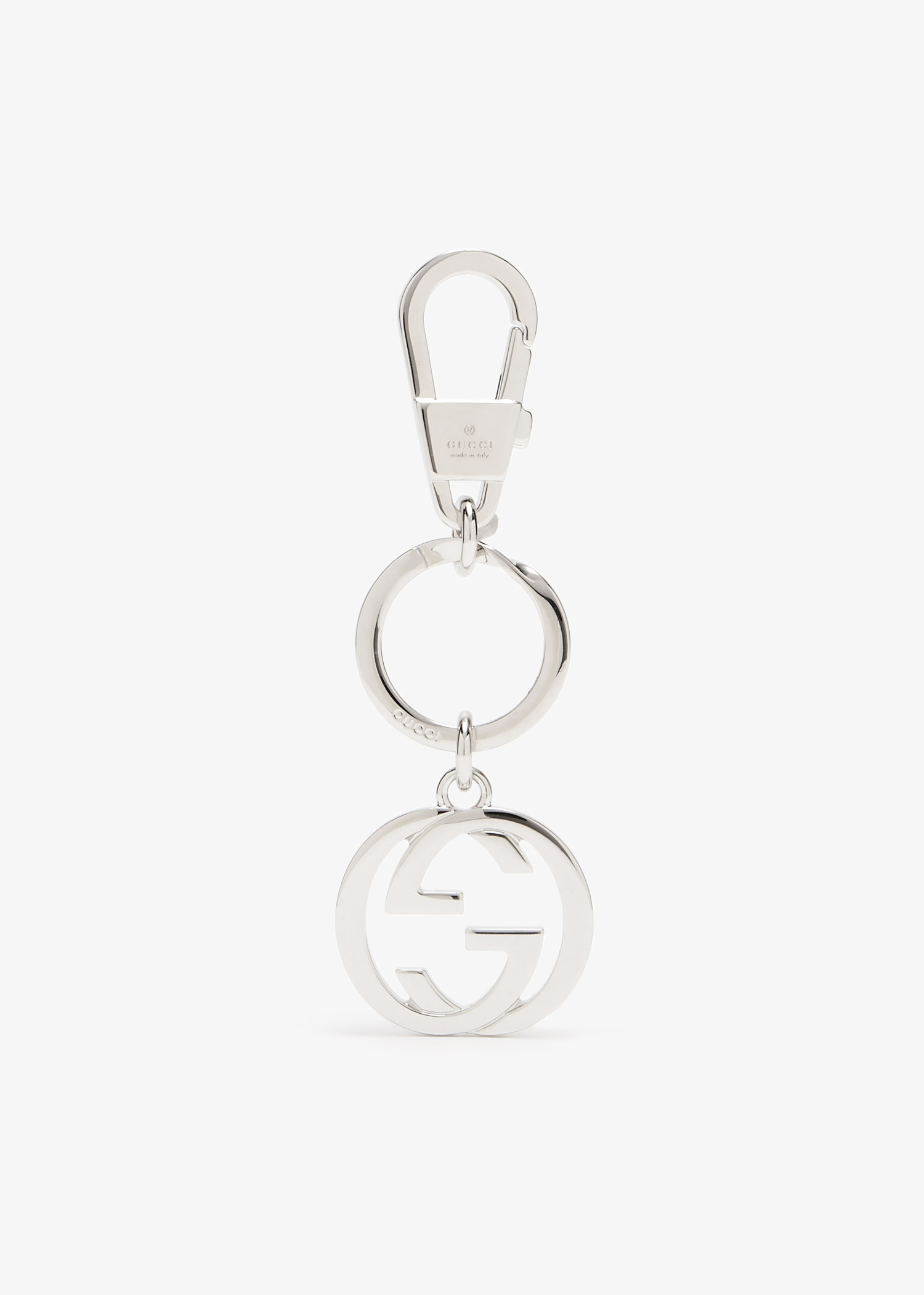 

Interlocking G keychain, Silver