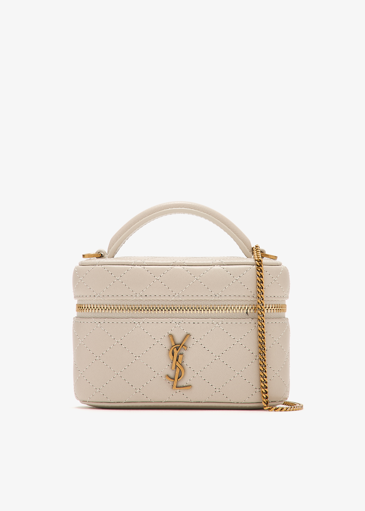 

Gaby micro vanity bag, Cream