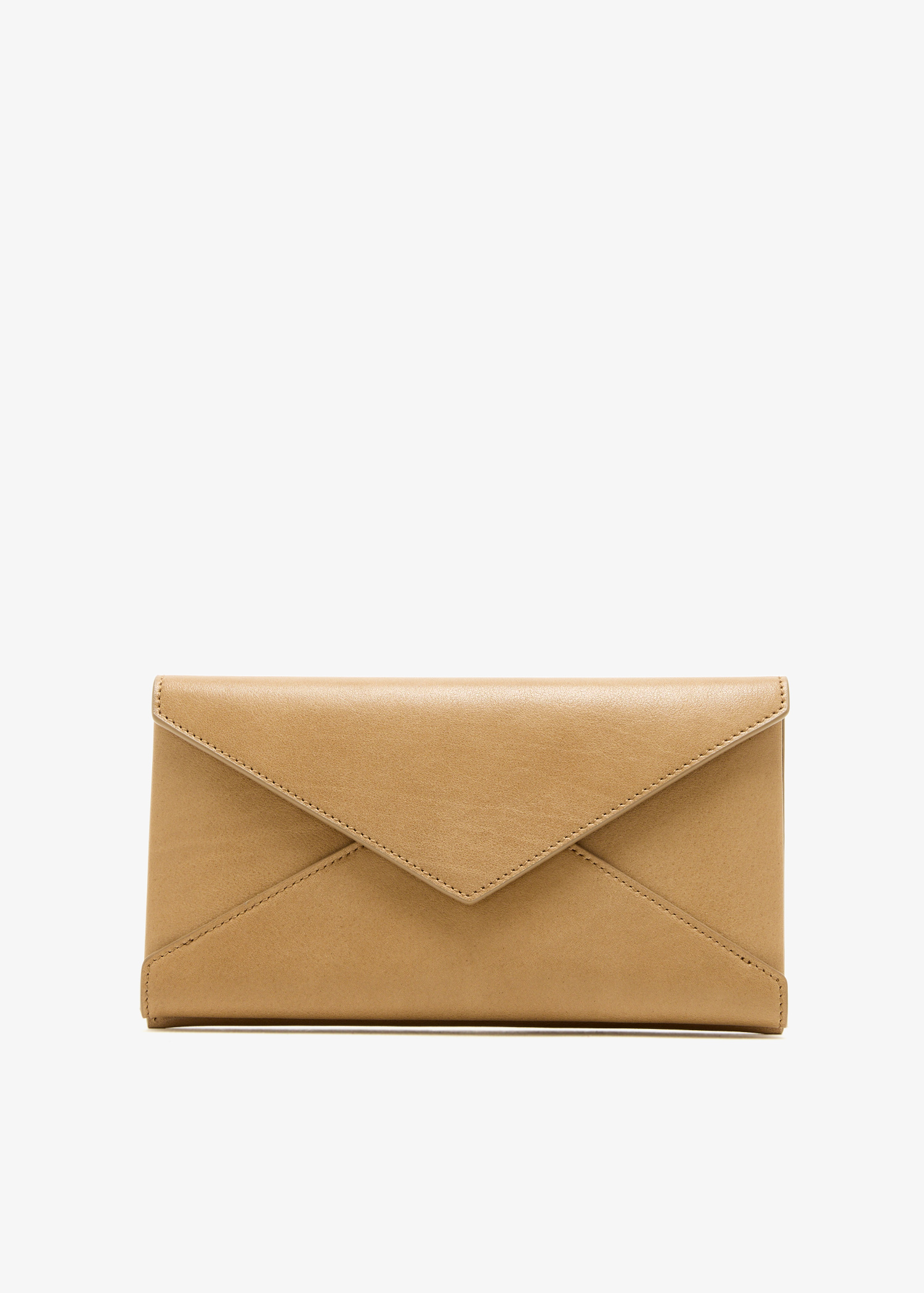 

Letter large wallet, Beige