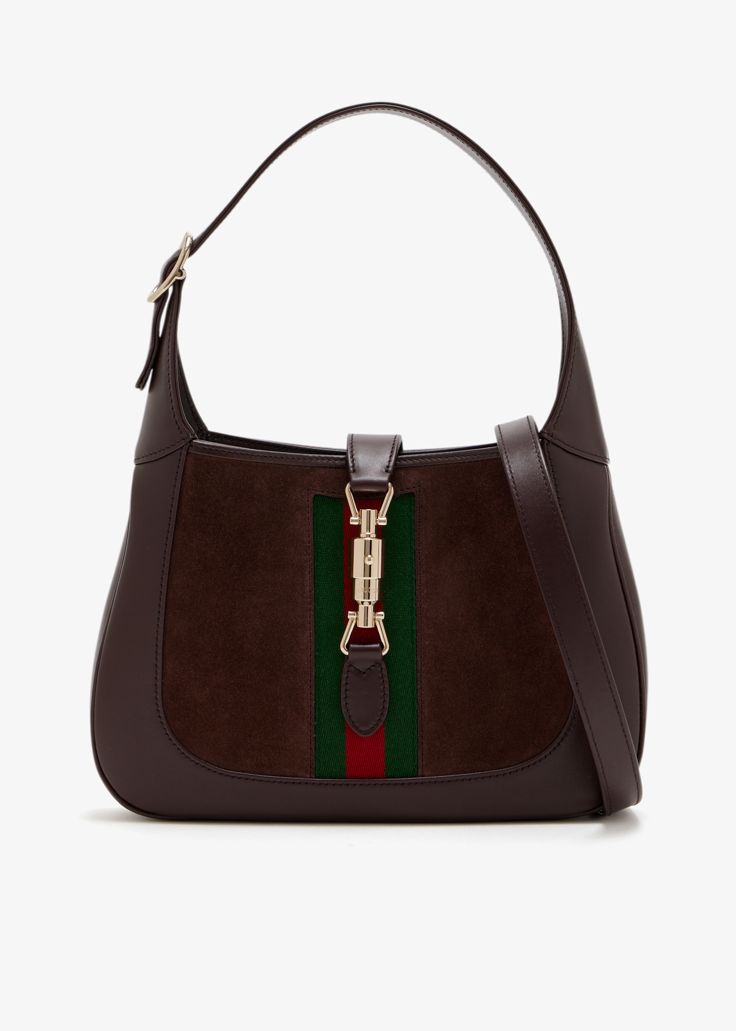 

Jackie 1961 suede medium bag, Brown