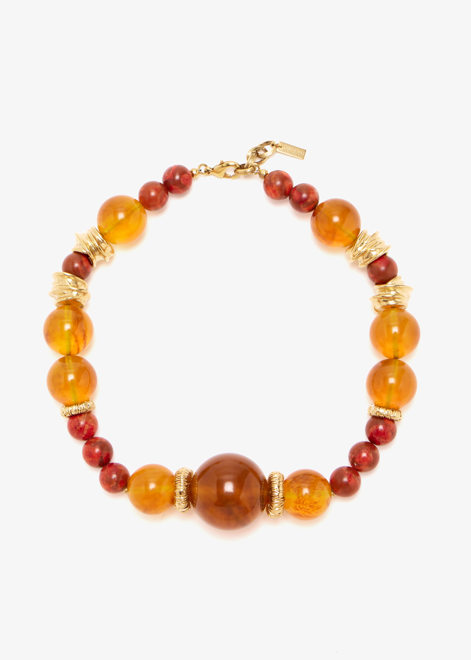 

Bead necklace, Orange