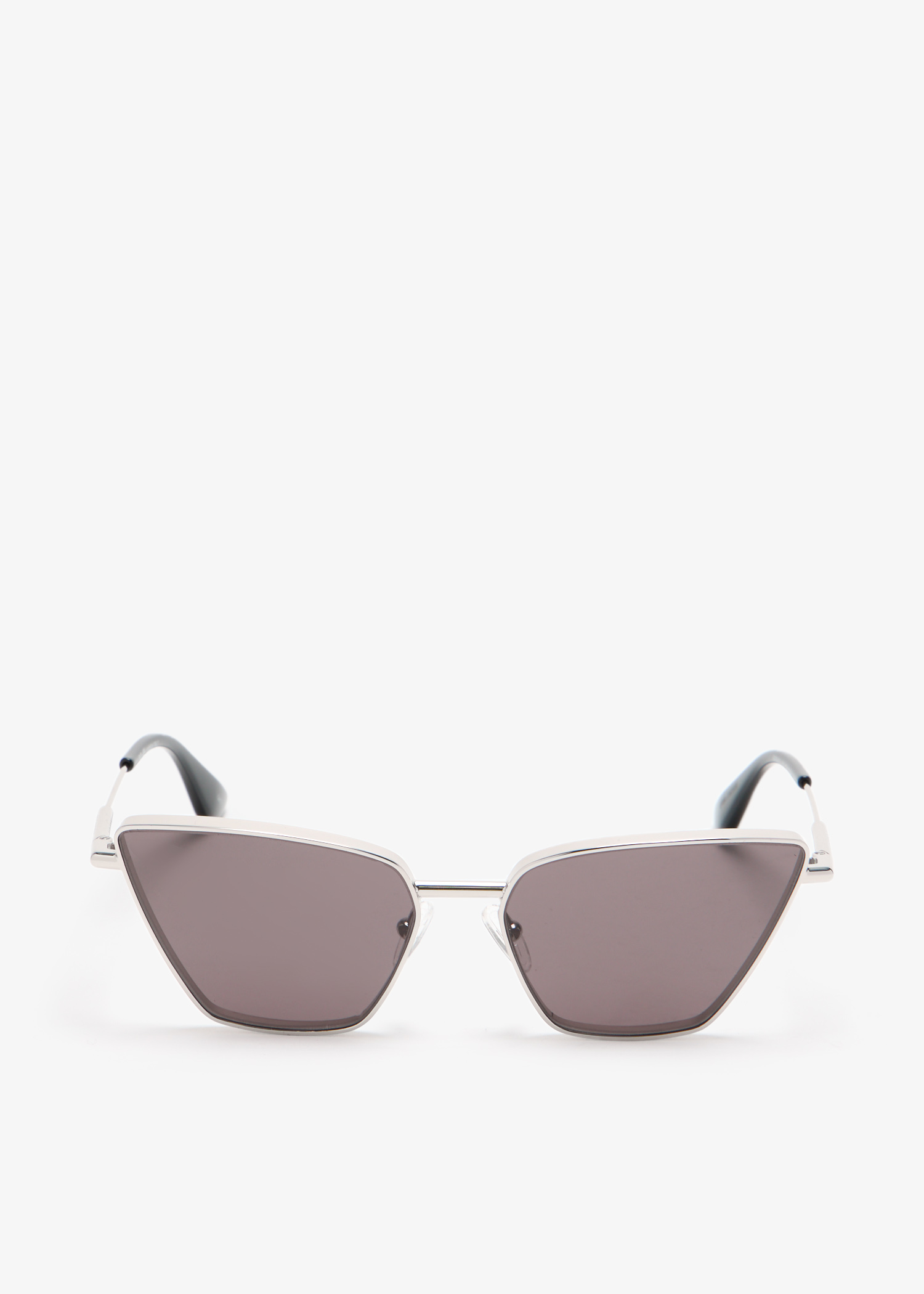 

Metal T-bar cat-eye sunglasses, Silver