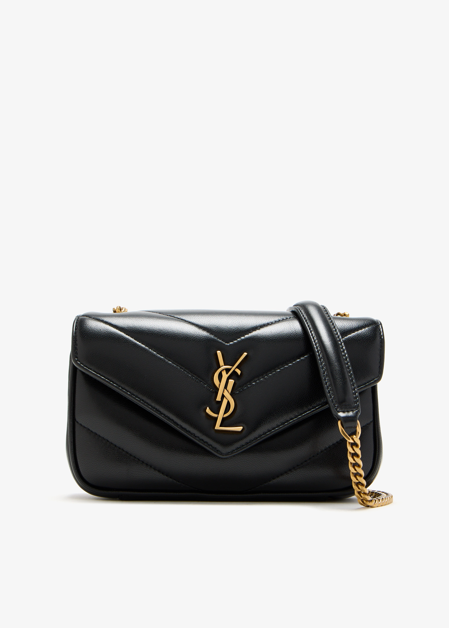 

Loulou mini chain bag, Black