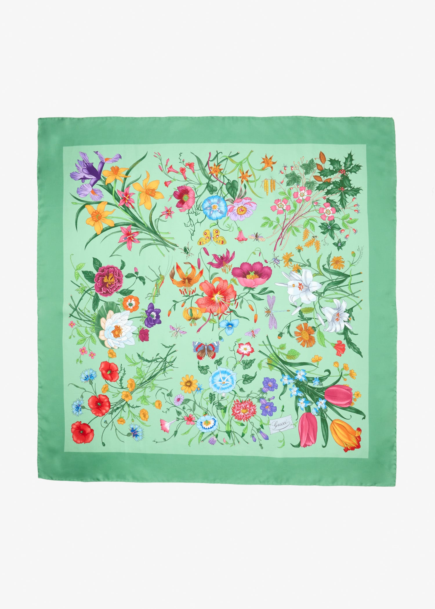 

Printed silk twill carré