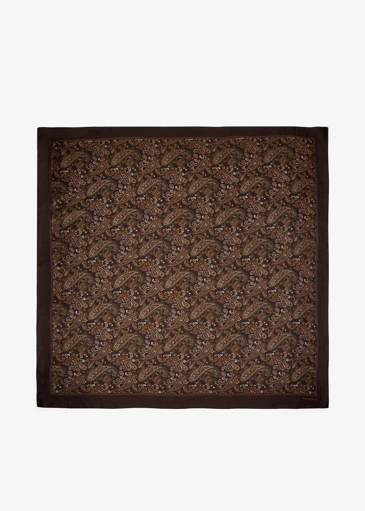 

Ornamental paisley carré, Printed