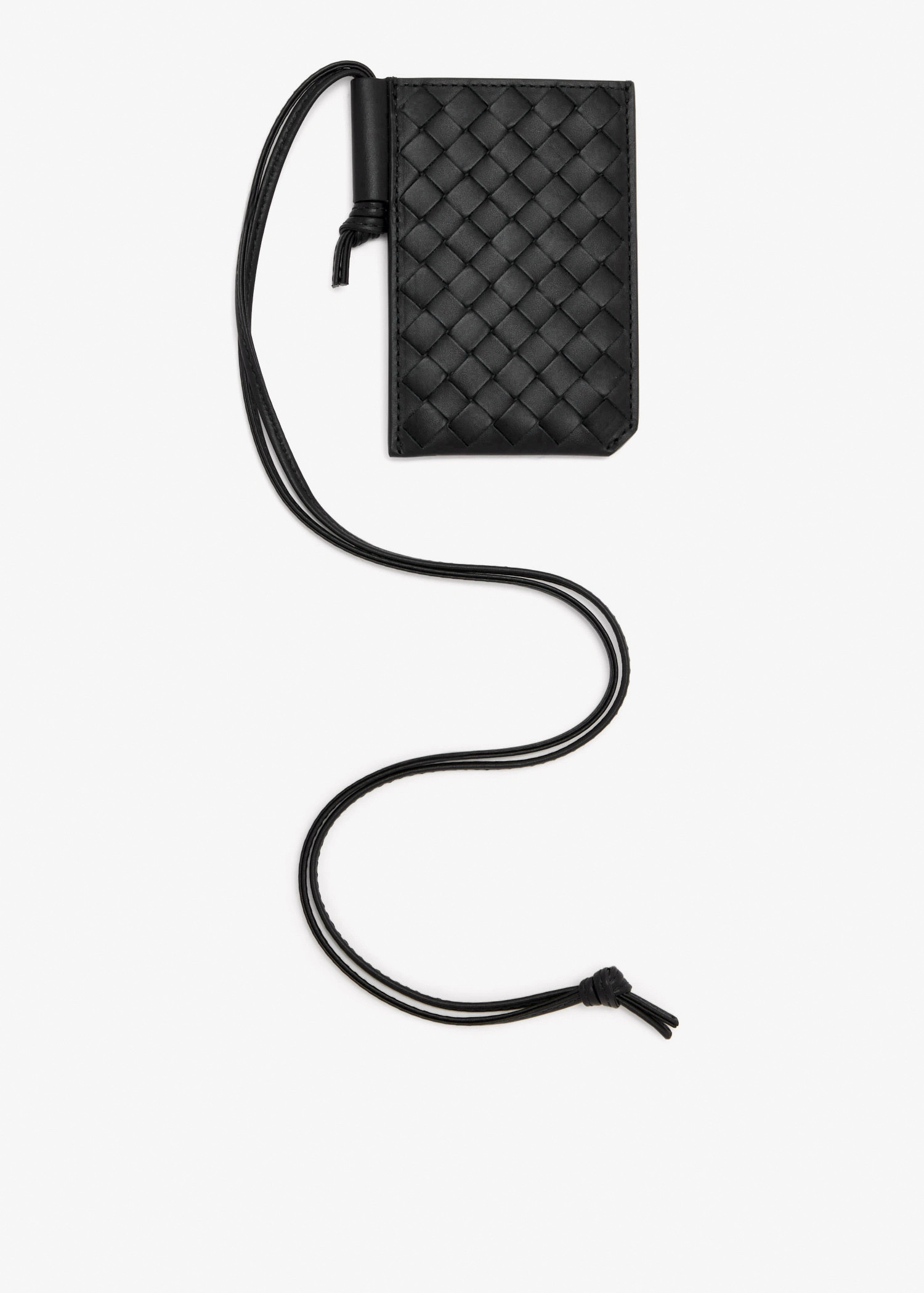 

Intrecciato Piccolo badge holder, Black