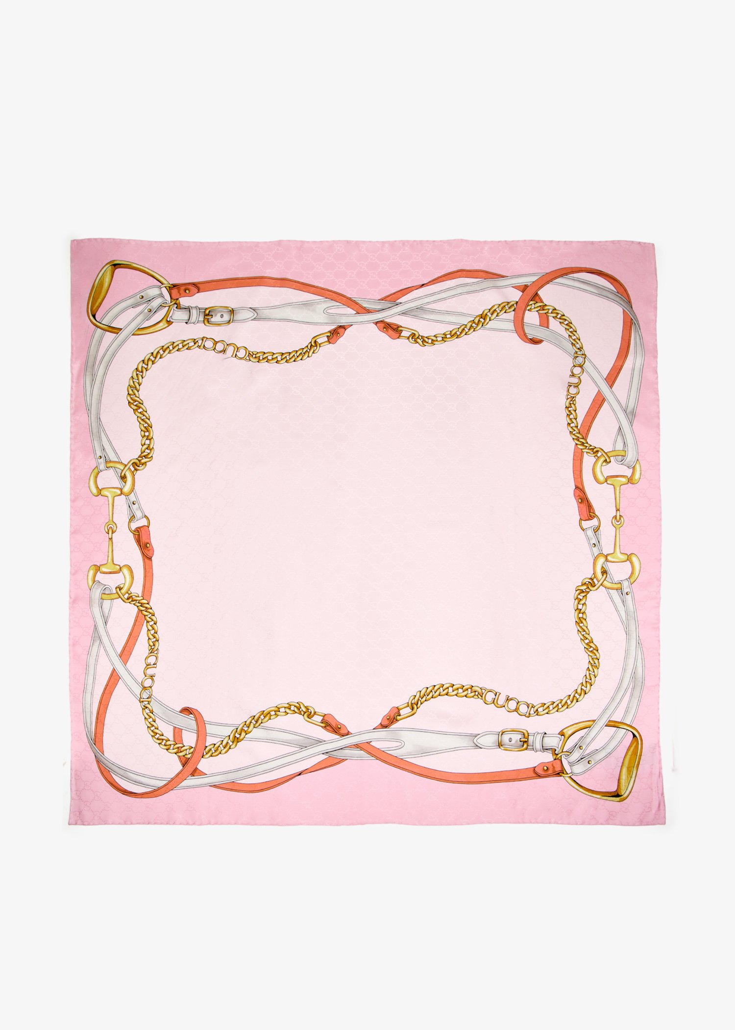 

Printed silk carré, Pink