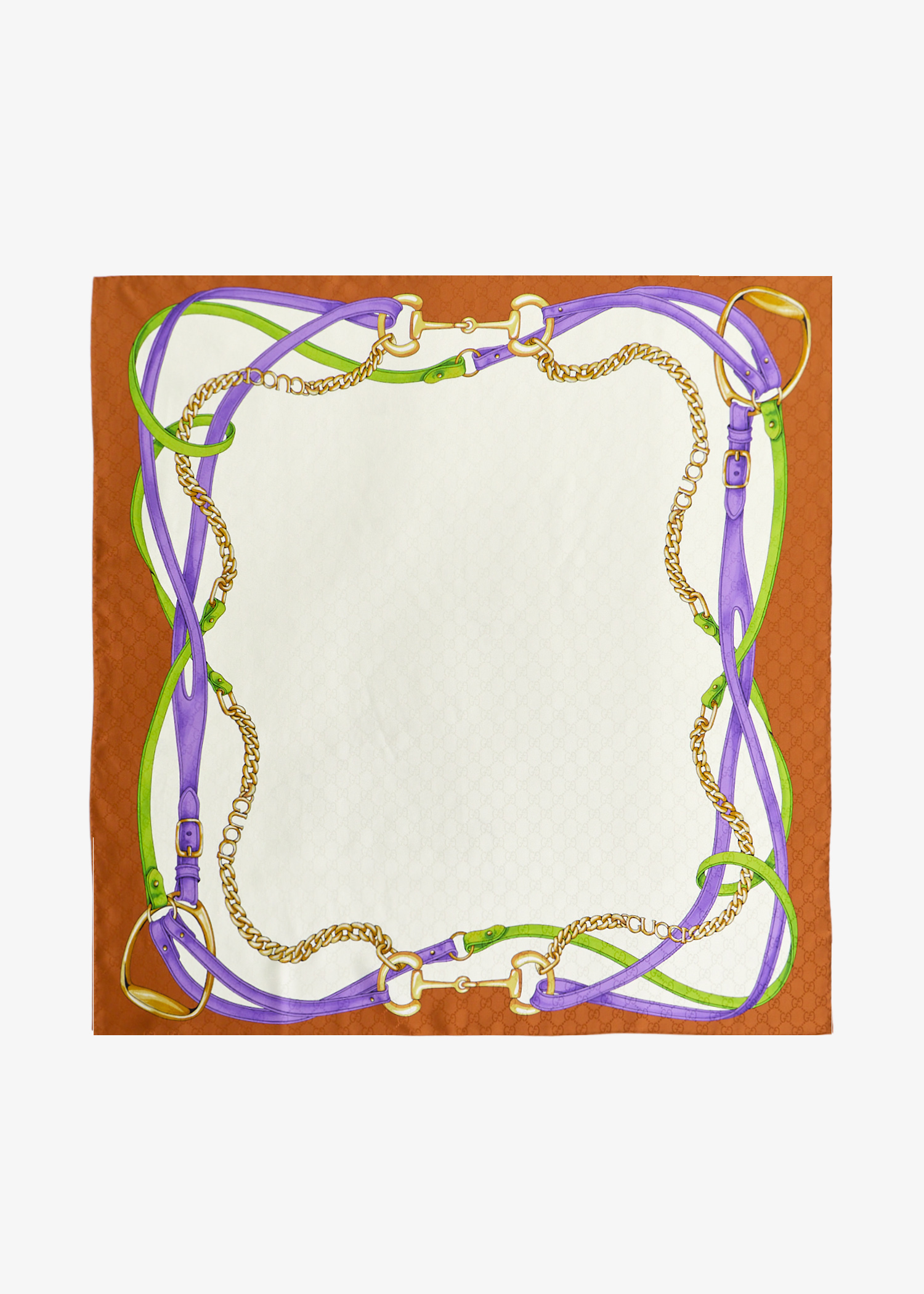 

GG silk jacquard carré, Printed