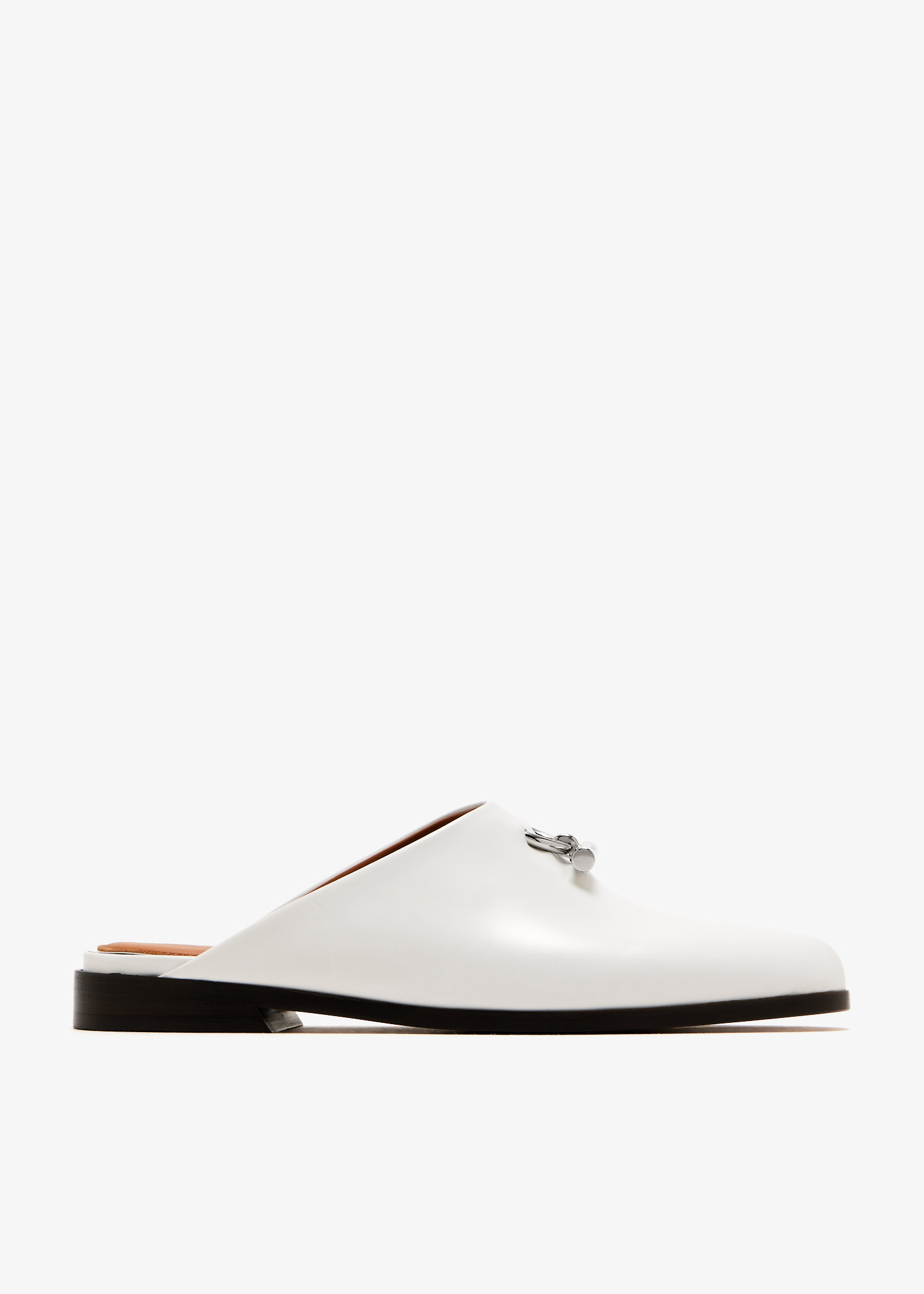 

T-Bar slip-on mules, White