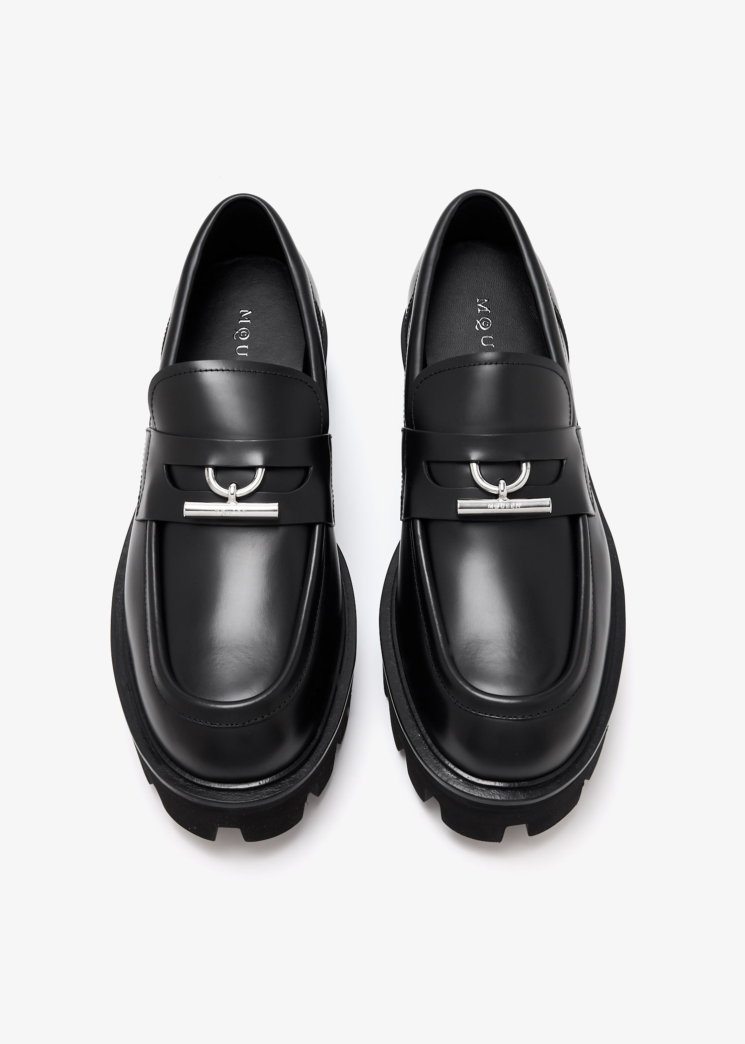 

T-Bar parachute loafers, Black