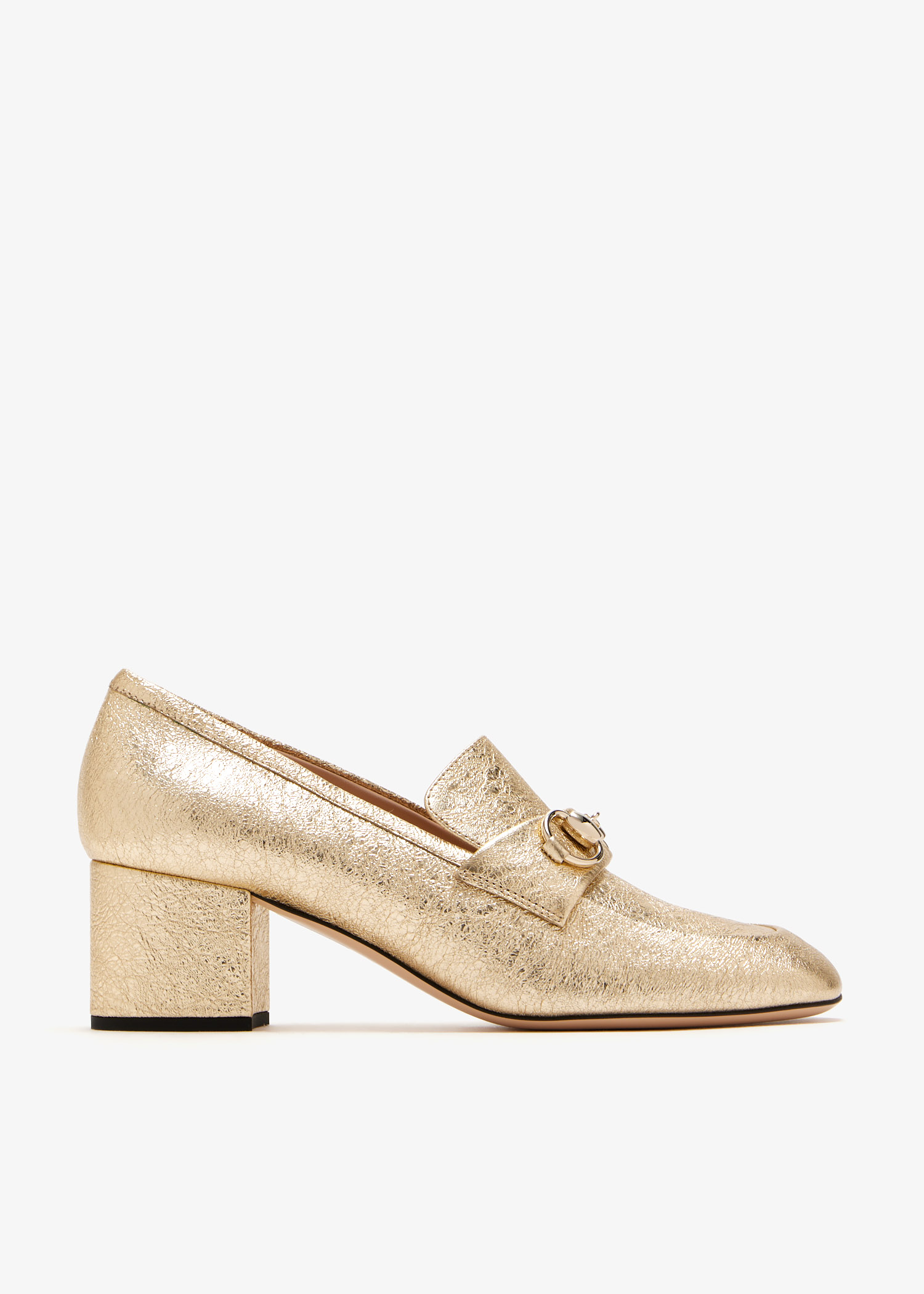 

Horsebit pumps, Gold