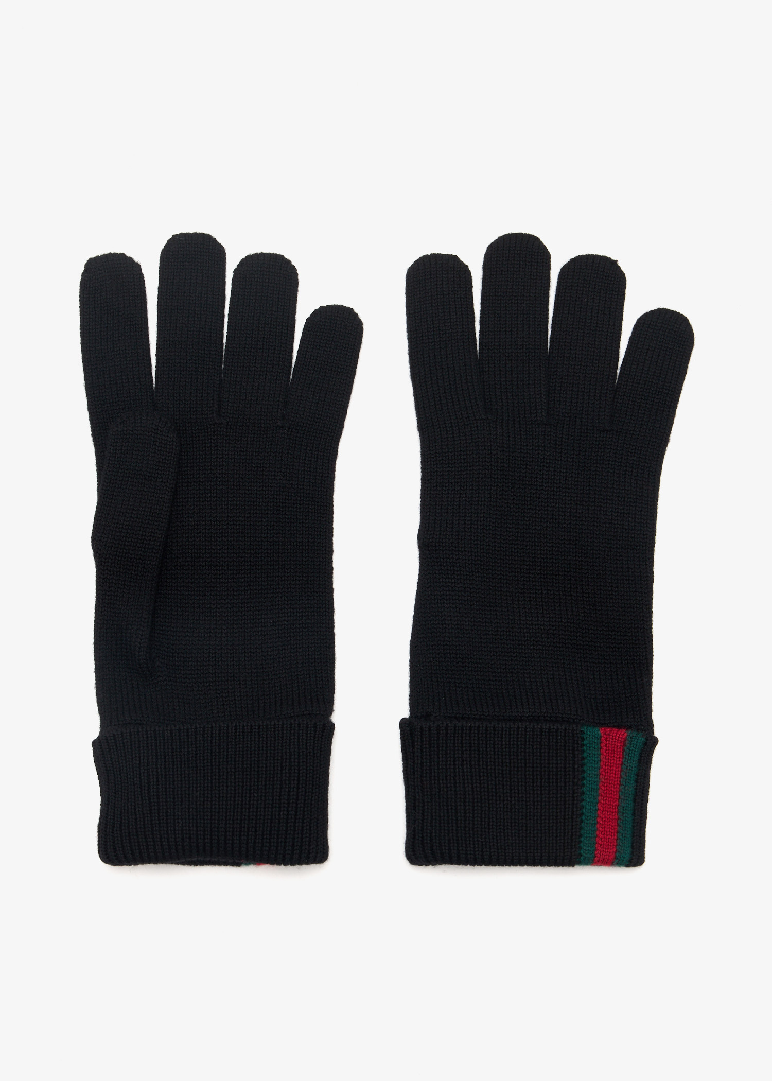 

Web wool gloves, Black