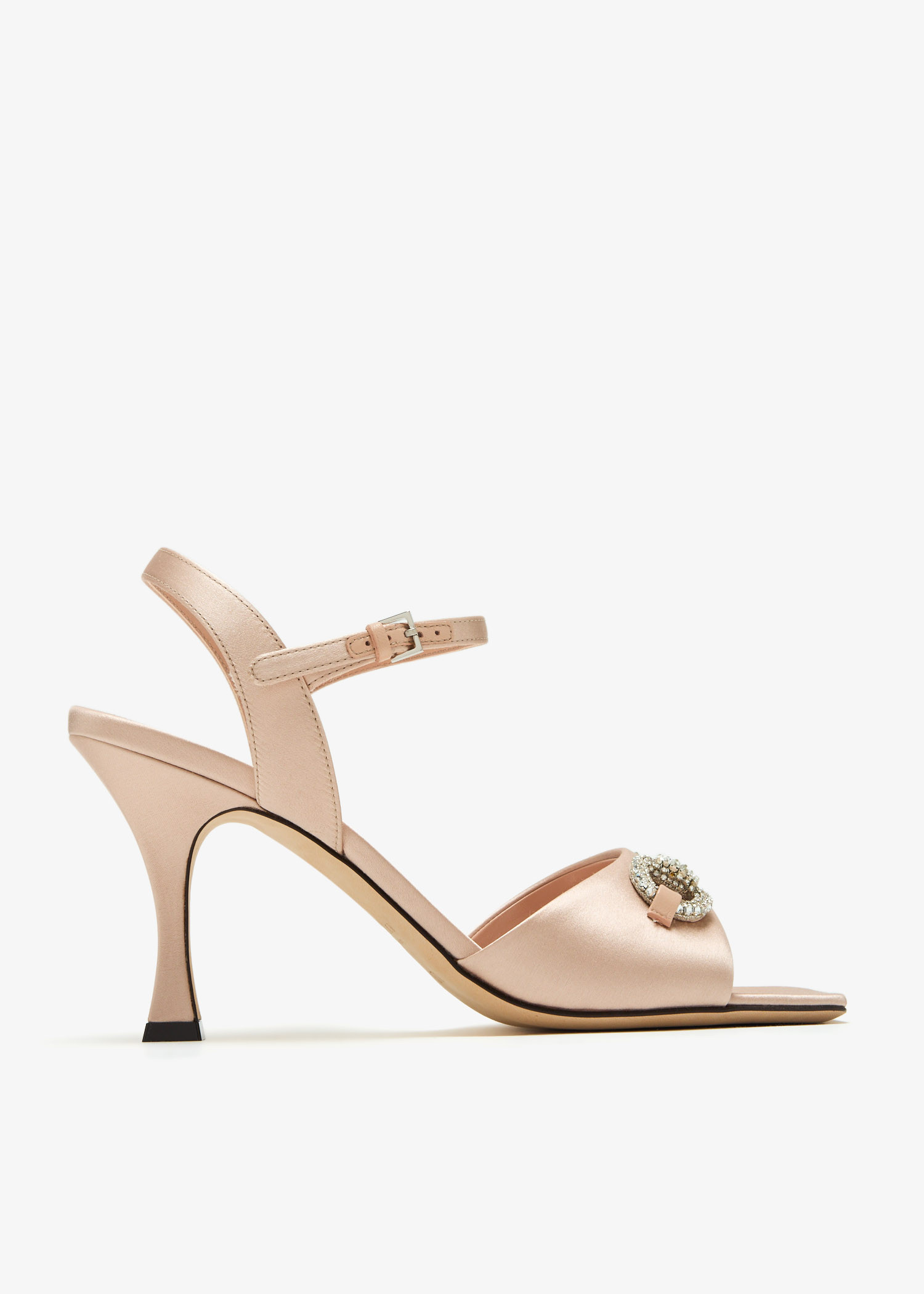 

Crystal Horsebit sandals, Pink