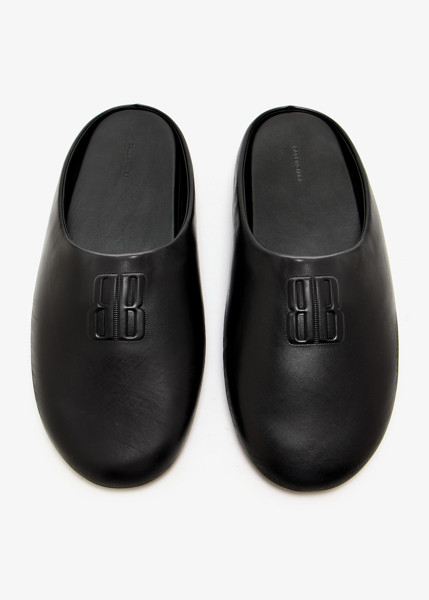 

Château flat mules, Black