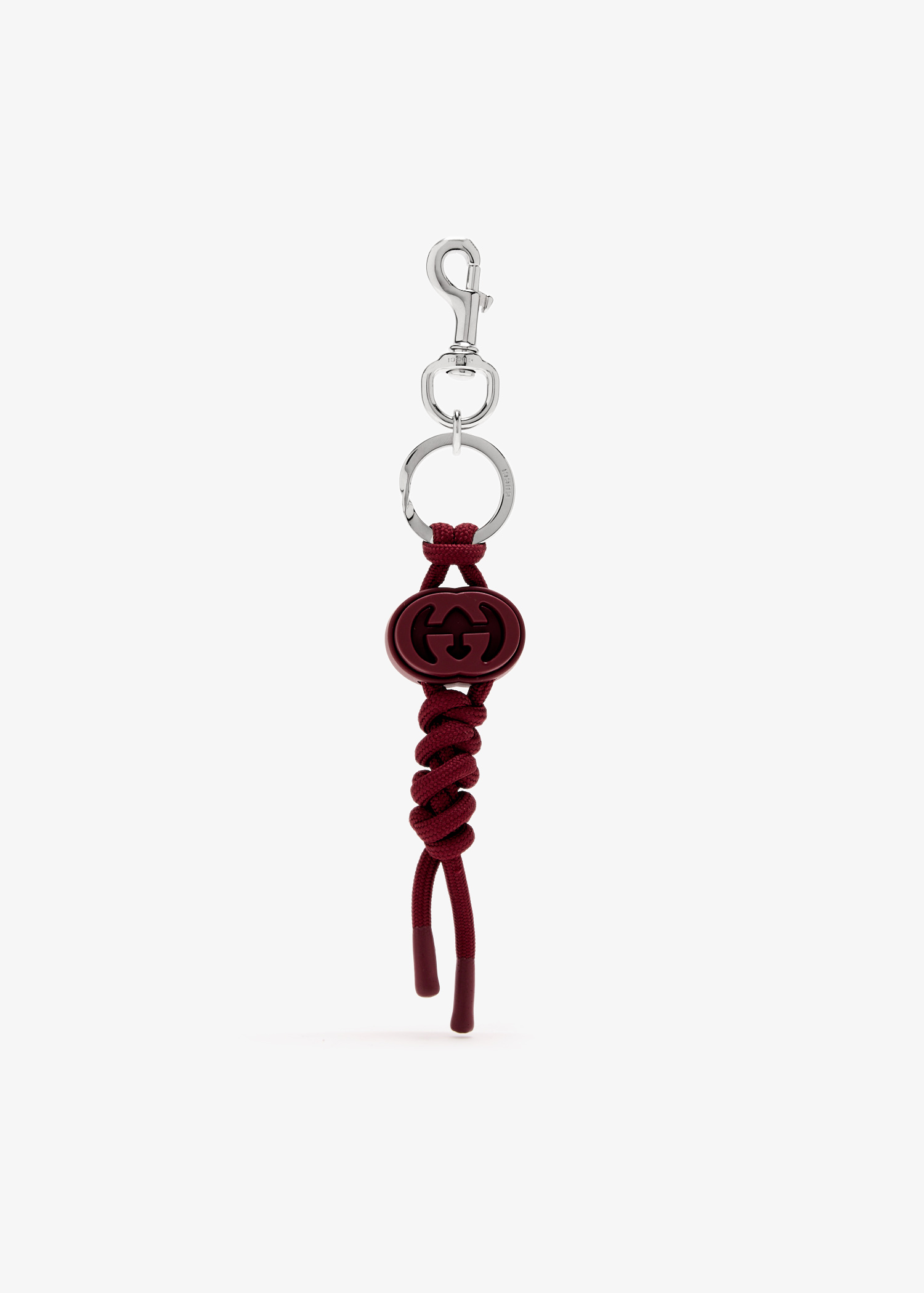 

Interlocking G keychain, Red
