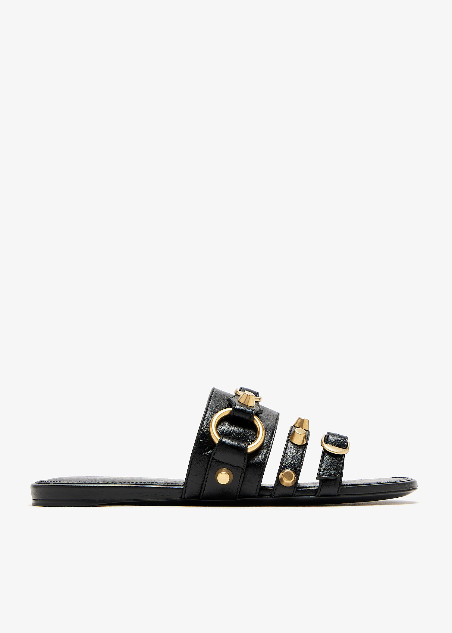 

City slide sandals, Black