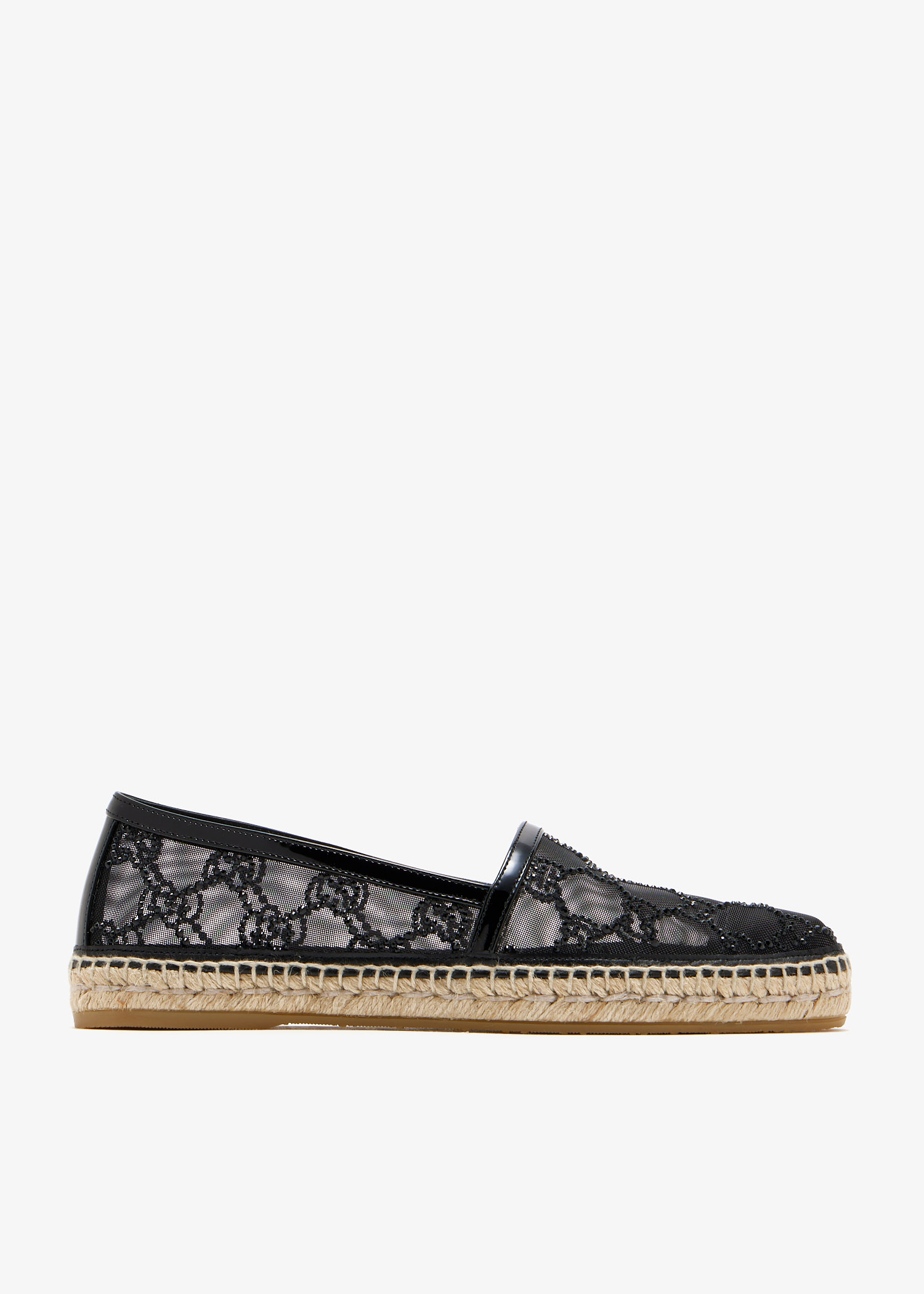 

Crystal GG espadrilles, Black
