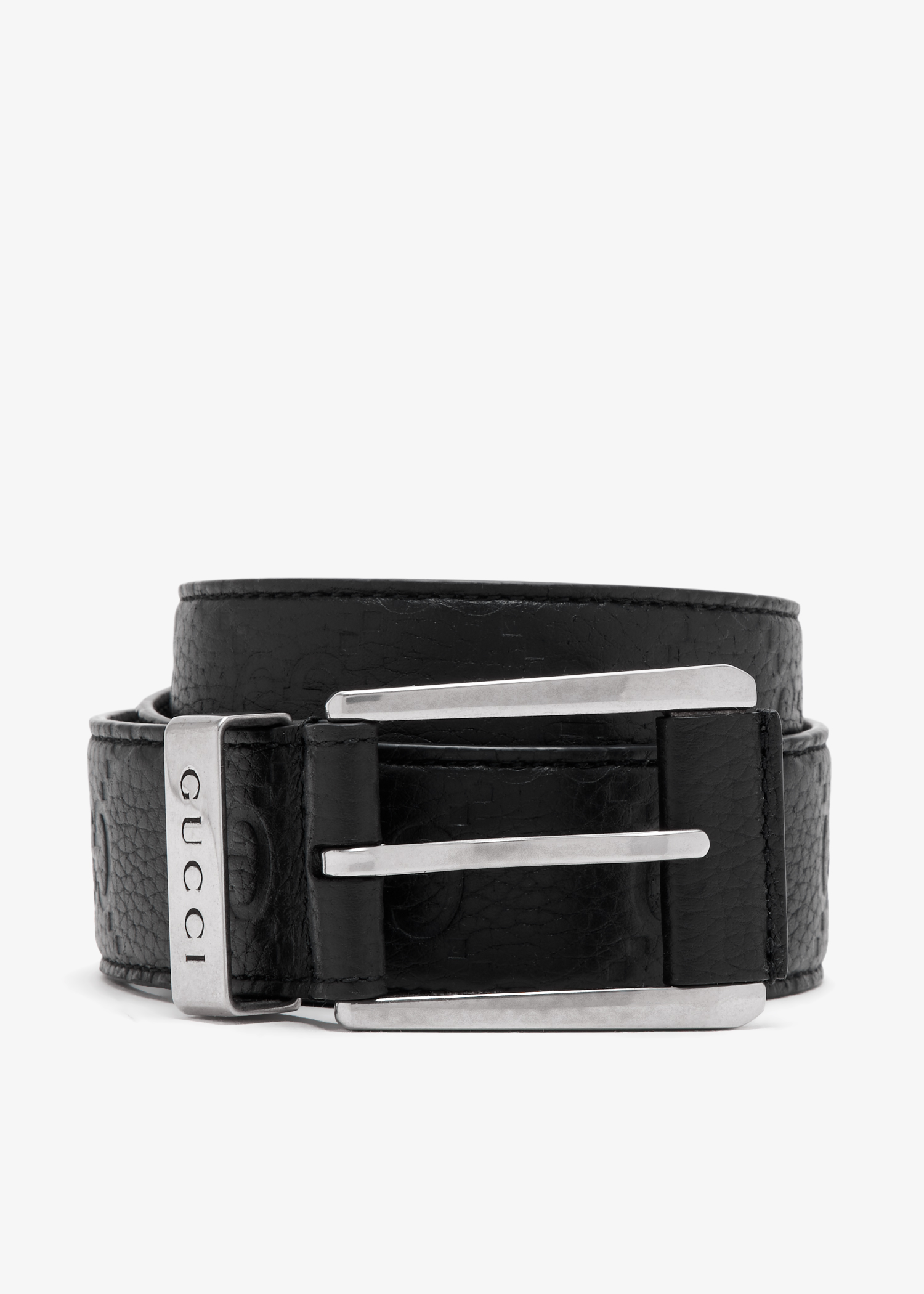 

Square buckle belt, Black