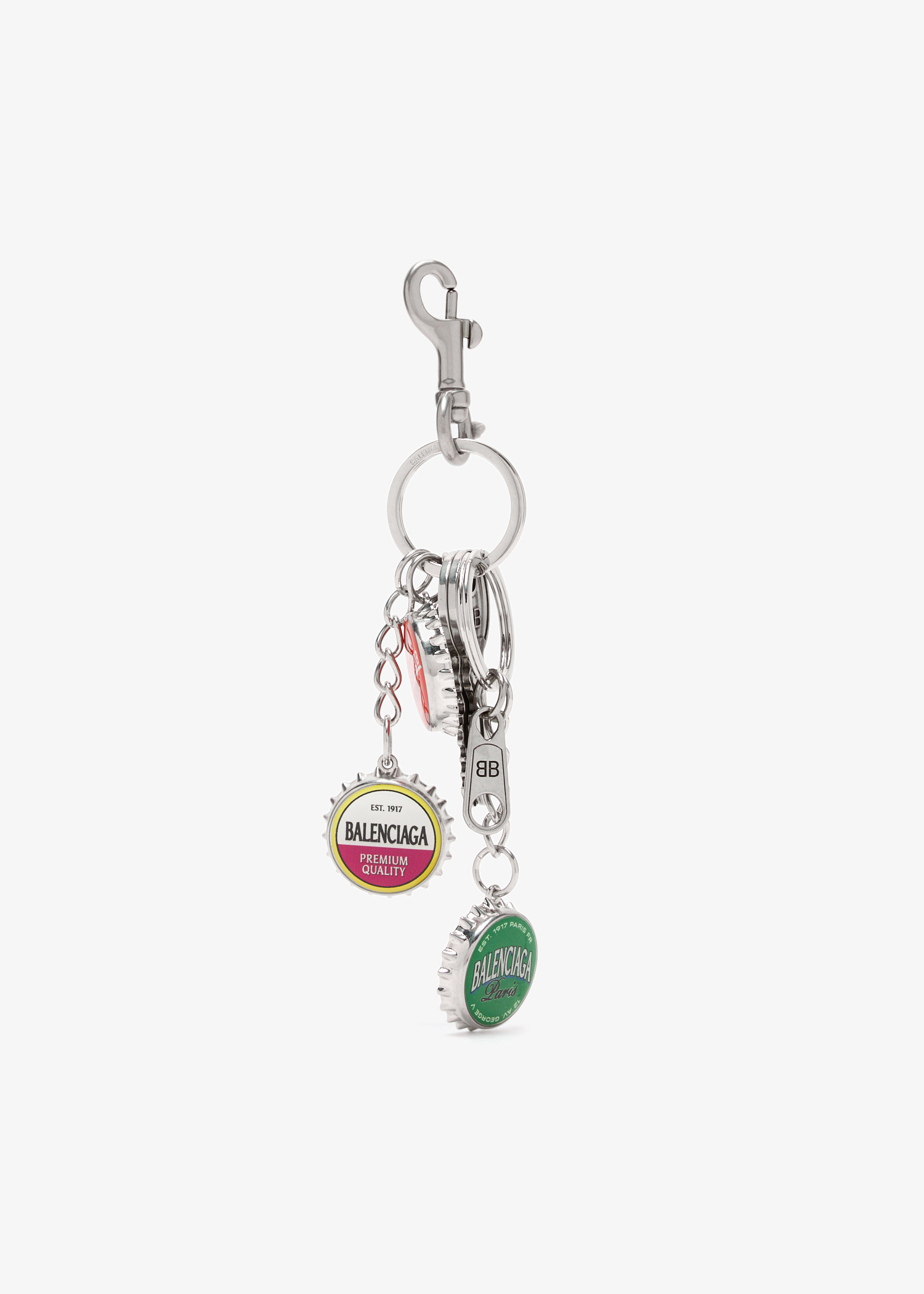 

Bottle Caps keyring, Silver