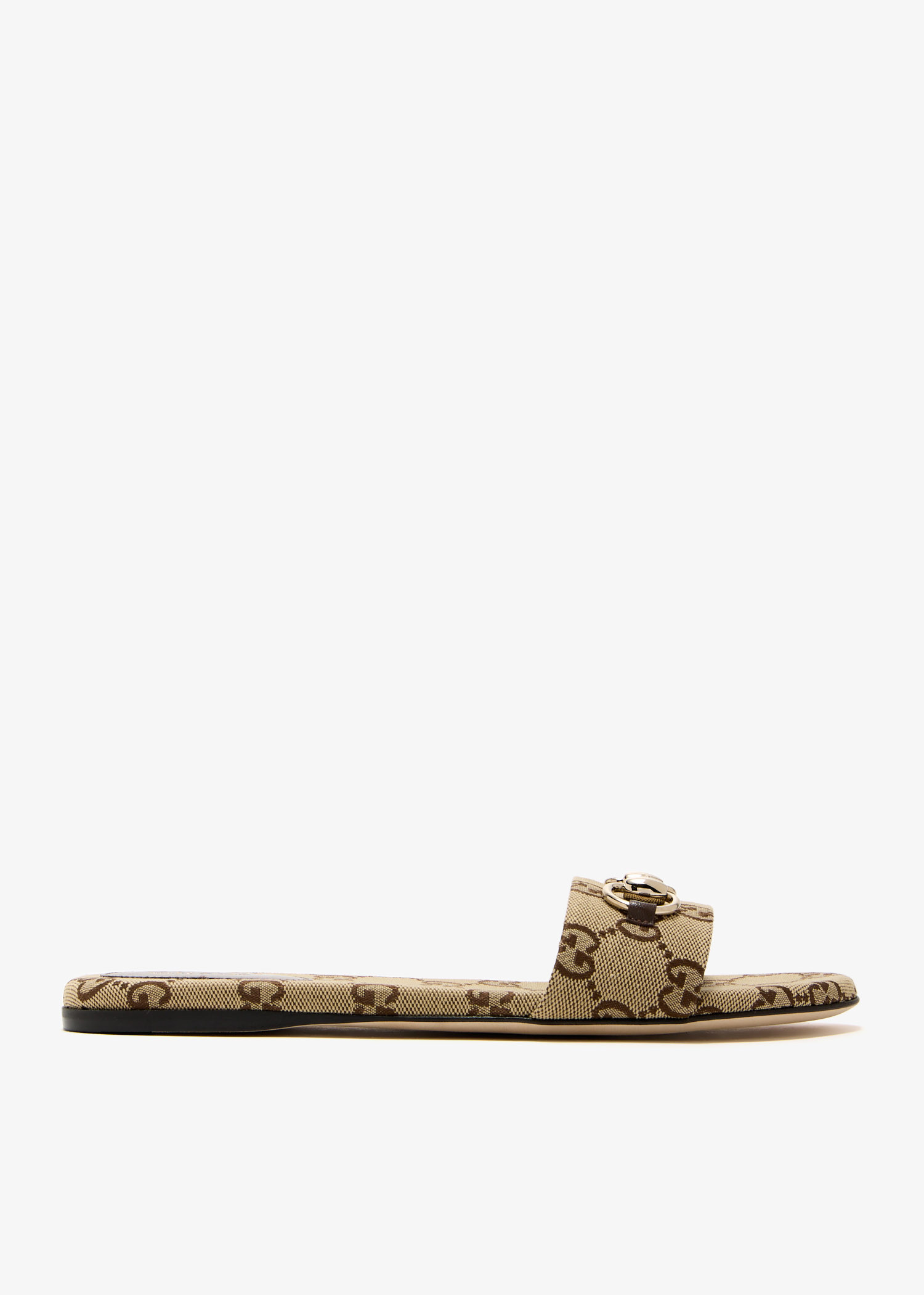 

Horsebit slide sandals, Printed
