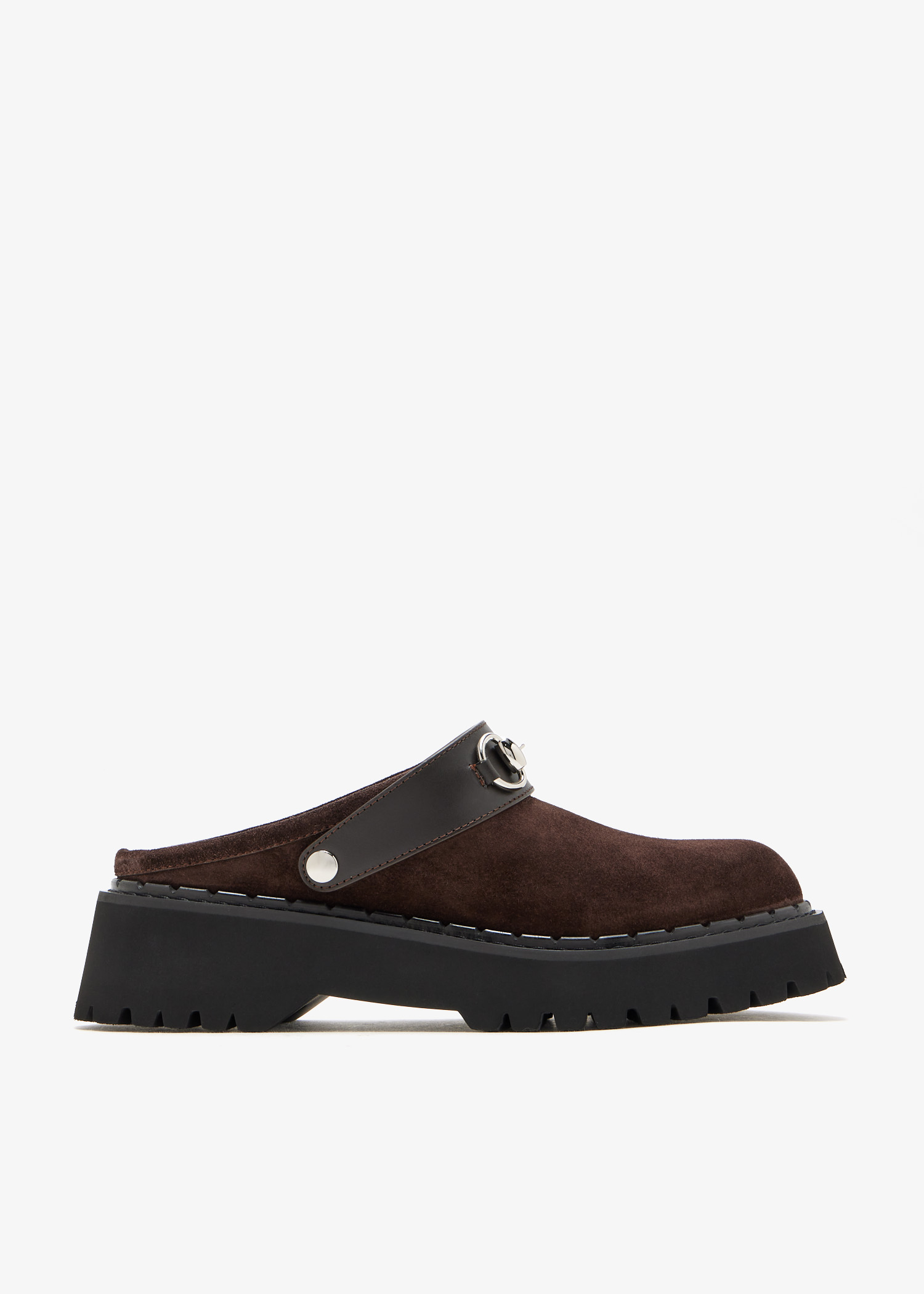 

Horsebit mules, Brown