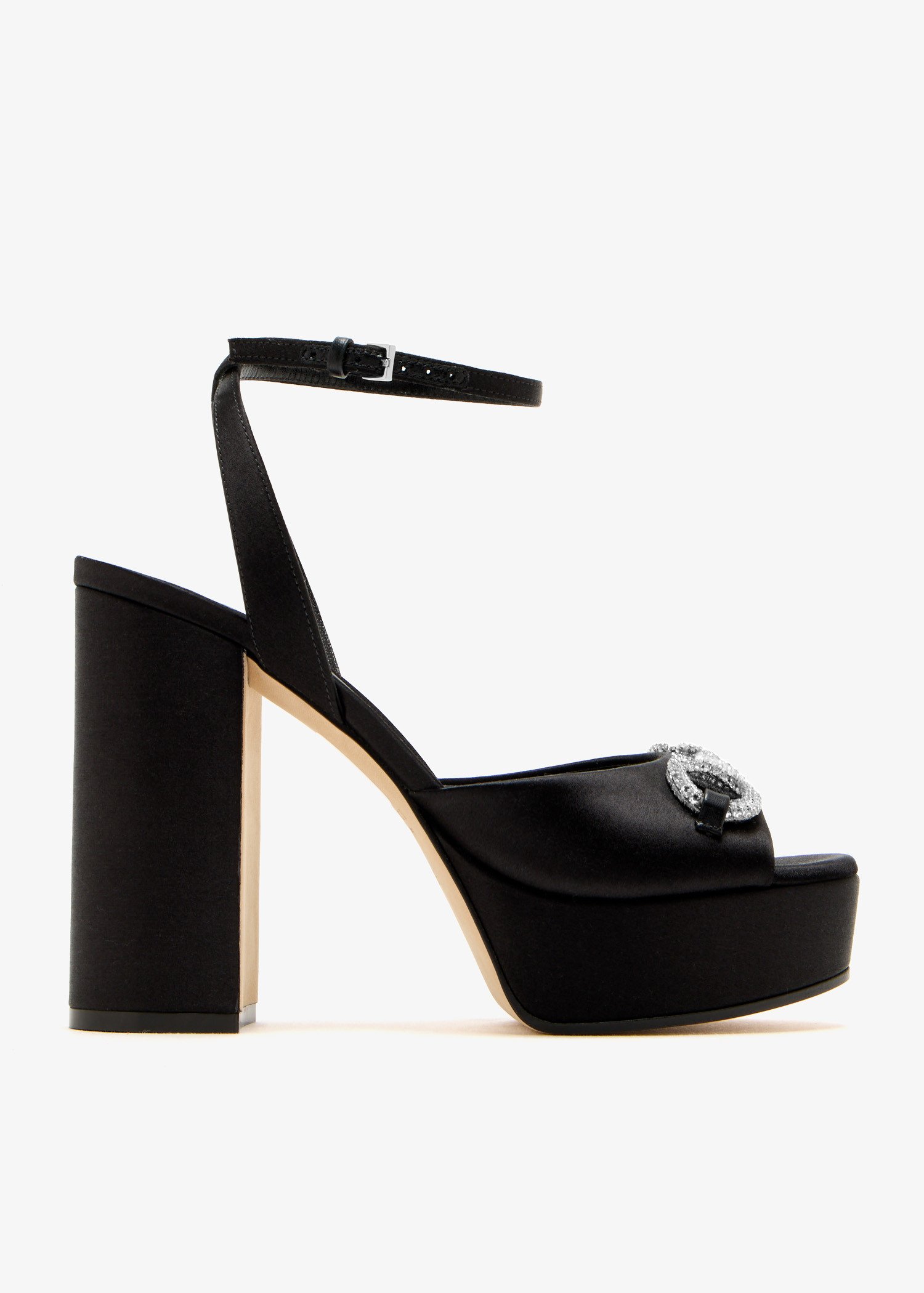 

Horsebit platform sandals, Black