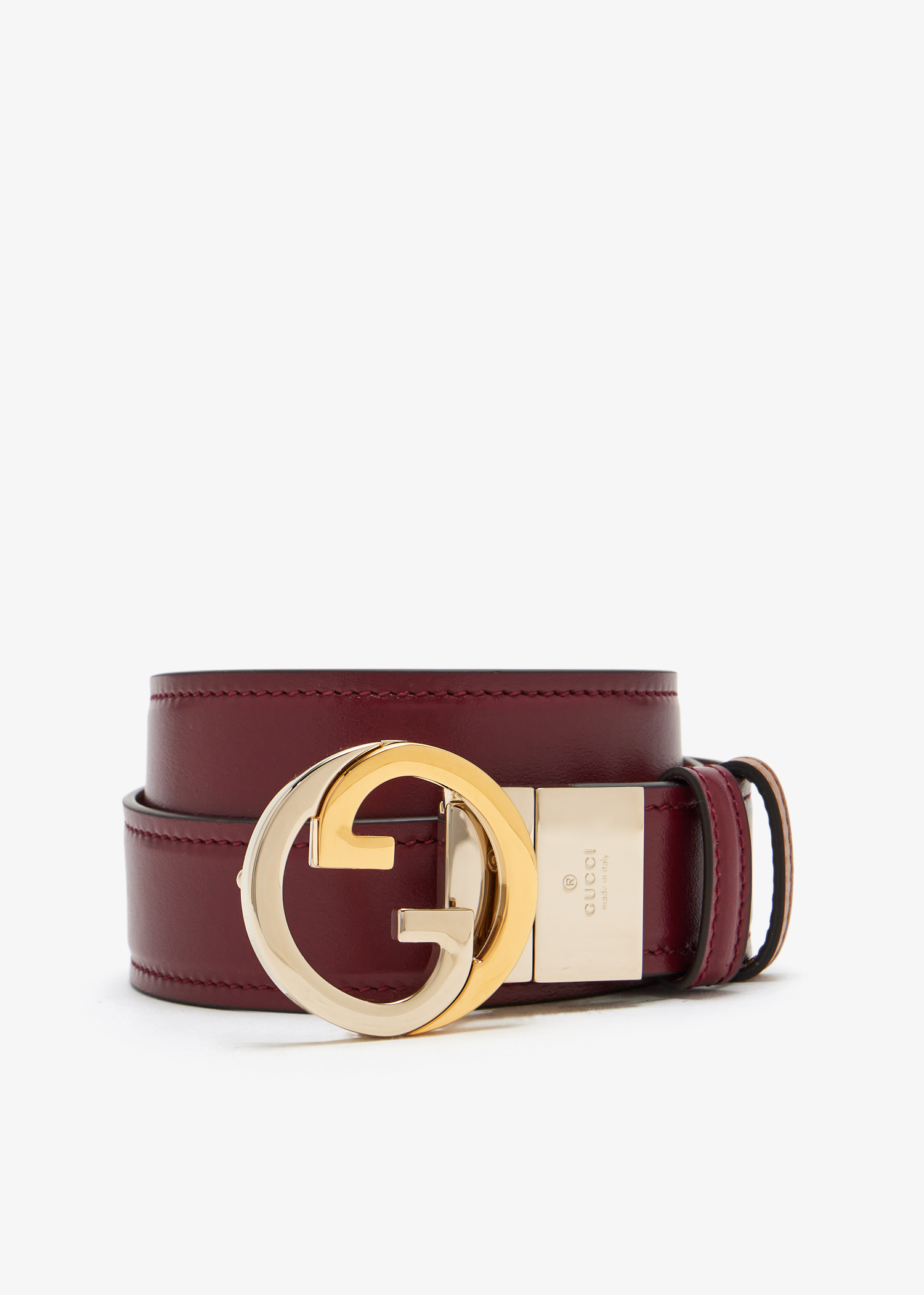 

Blondie reversible belt, Burgundy