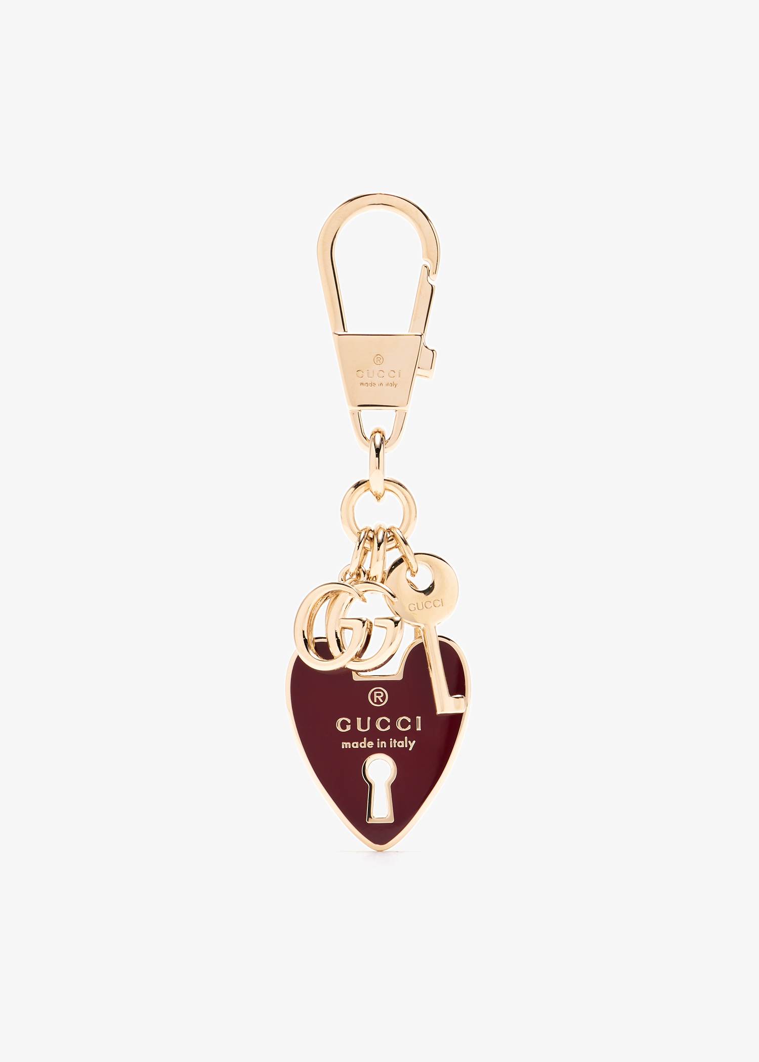 

Heart keychain, Gold
