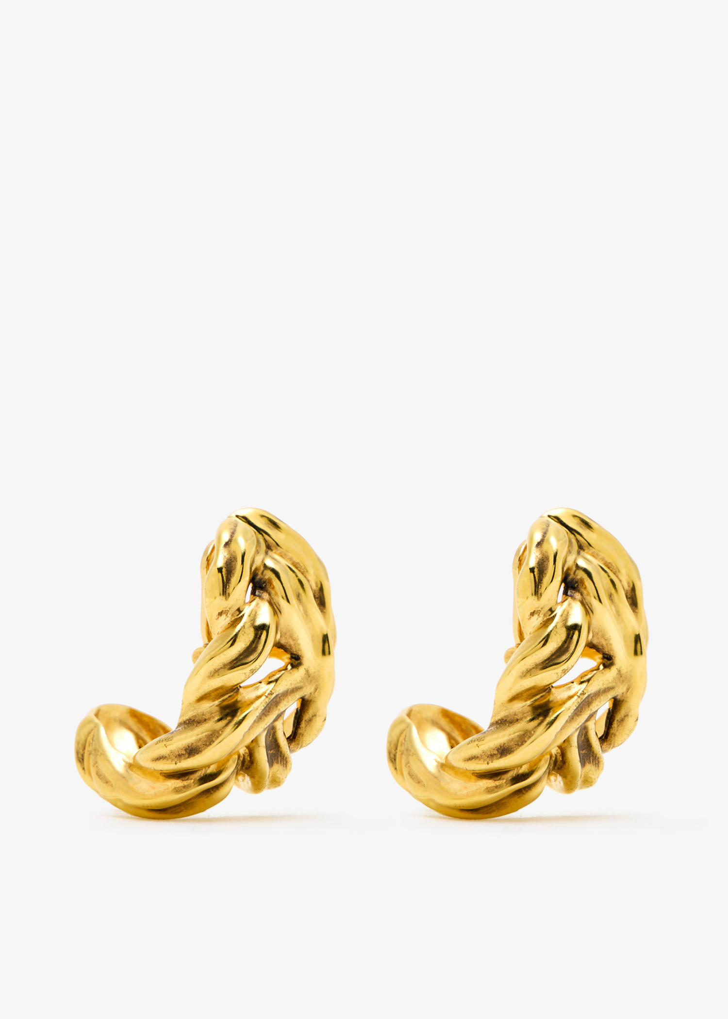 

Wheat chain earrings, Gold