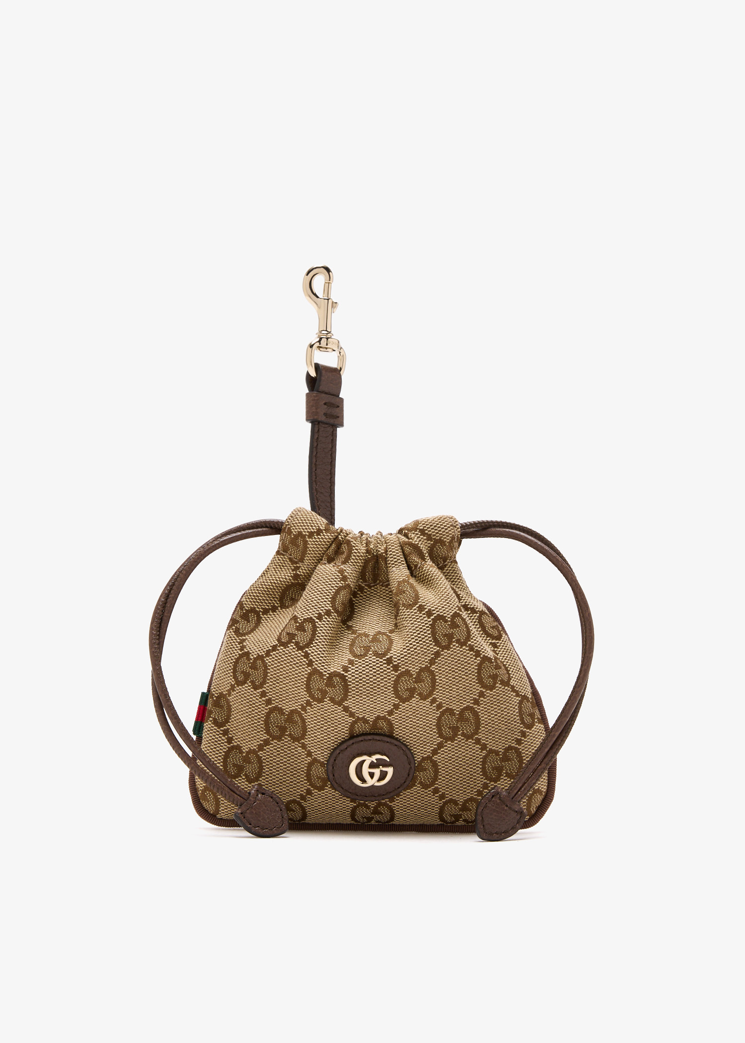 

GG mini pouch bag charm, Printed