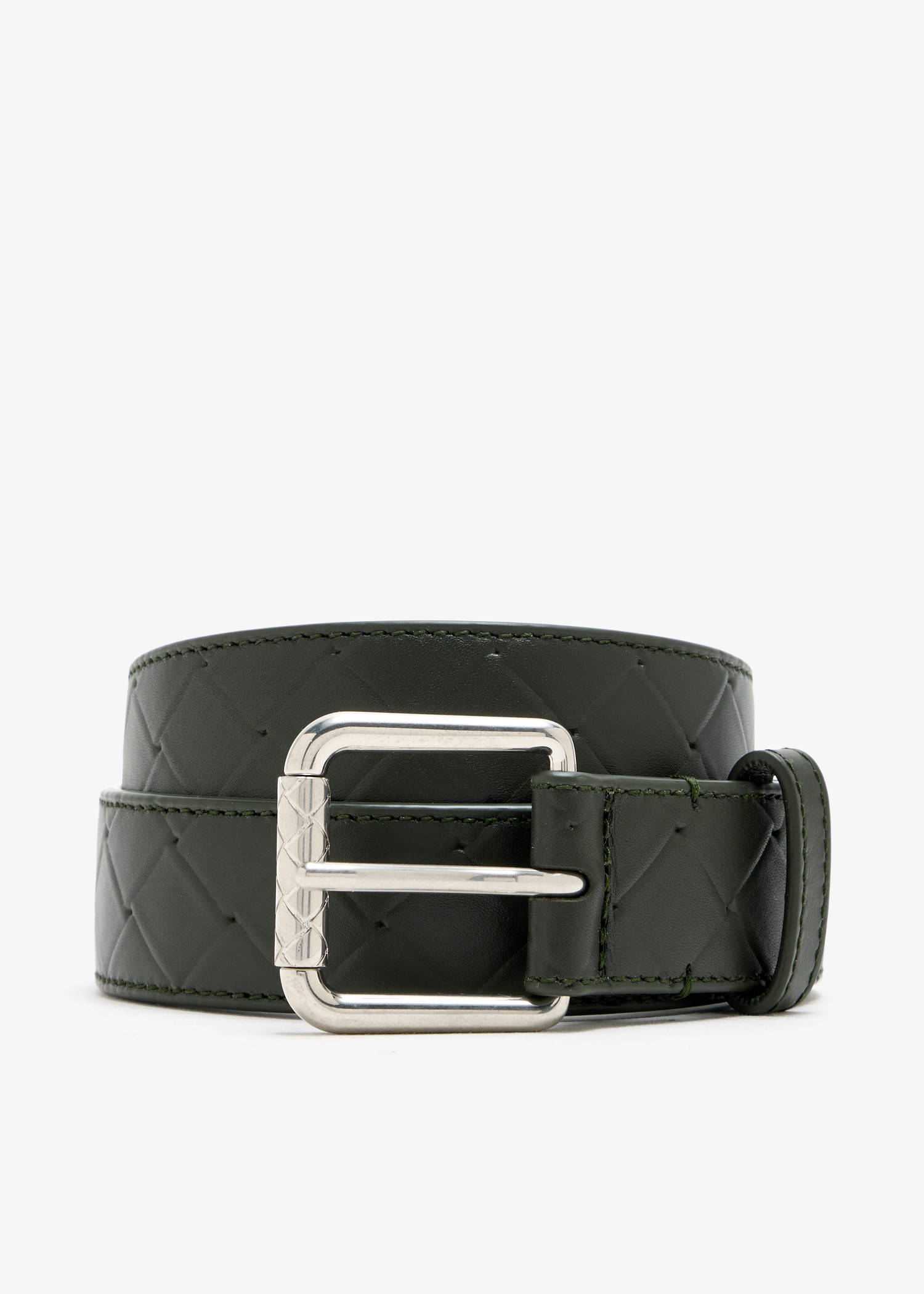 

Intrecciato stamp belt, Grey