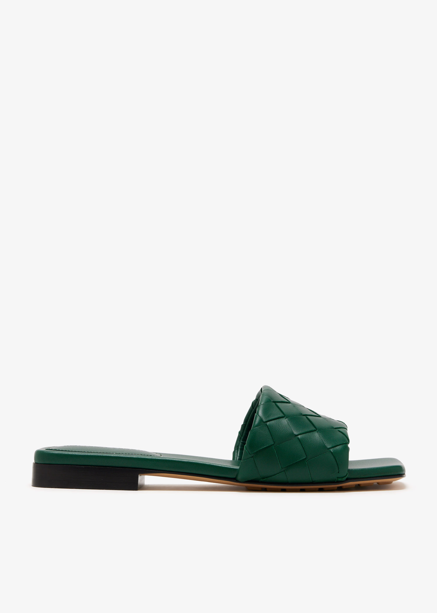 

Parco flat mules, Green