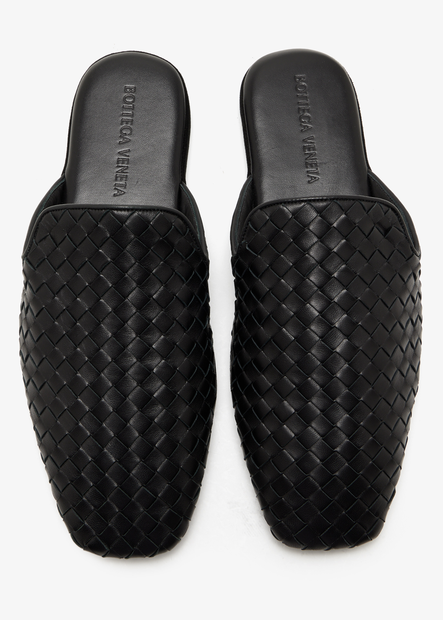 

Palazzo slippers with travel case, Black