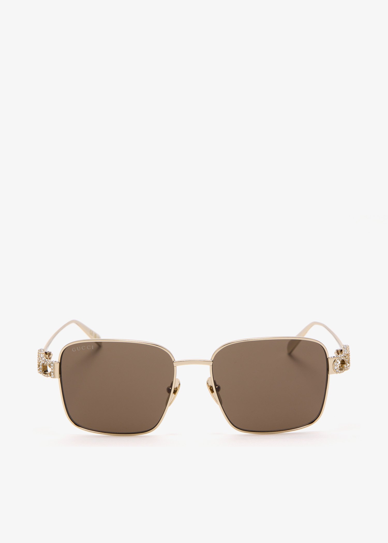 

Square frame sunglasses, Gold
